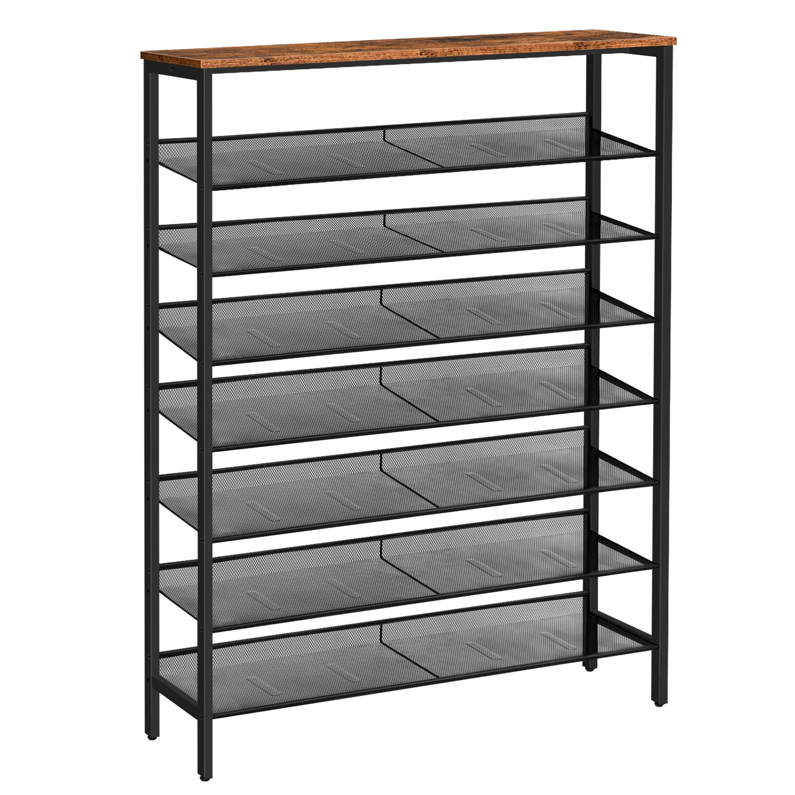 HOOBRO 8-Tier Shoe Rack - Large Capacity Shoe Storage Organizer with Adjustable Metal Shelves for 32-40 Pairs of Shoes | Space Saving Sturdy Shoe Shelf for Entryway, Closet & Bedroom Organization