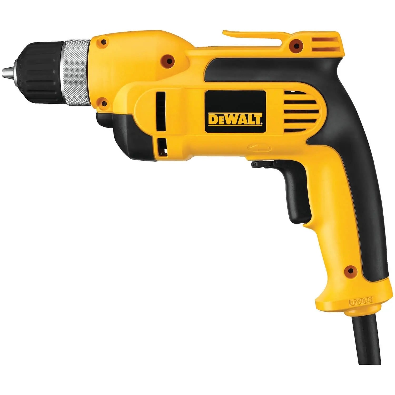 DEWALT DWD110K 7.0 Amp 3/8 Inch Corded Drill with Pistol Grip - Perfect for DIY Projects, Home Repairs & Construction Work