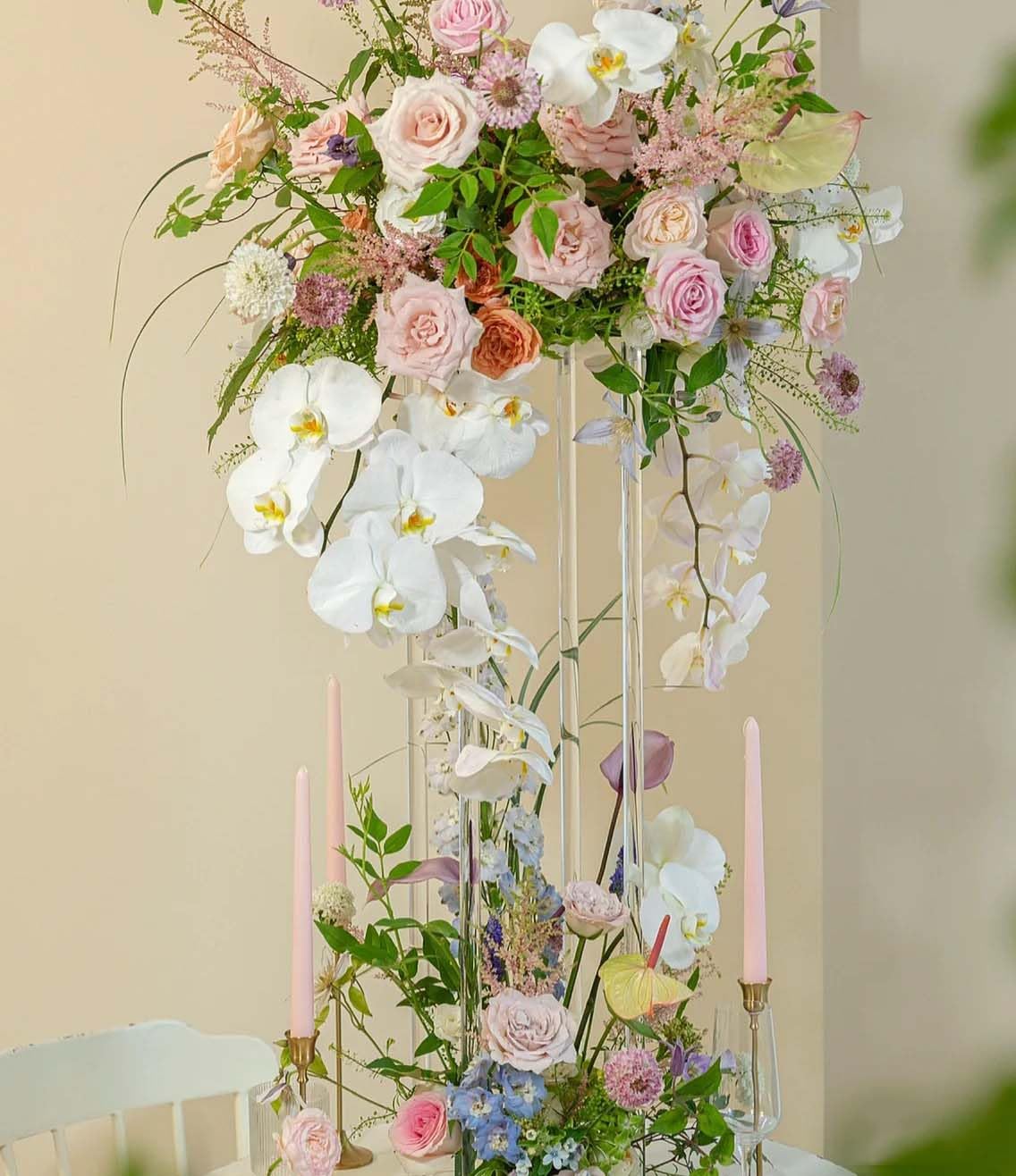 31.5 Inch 10-Piece Acrylic Flower Vase Set - Elegant Wedding Centerpiece for Tables, Party Decor, and Home Decoration | Perfect for Wedding, Banquet, and Event Decorations