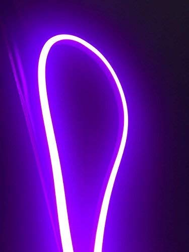 110V Flexible LED Neon Rope Light Strip - Violet Waterproof Neon Lighting for Wedding, Christmas Party, Home Decor (Indoor/Outdoor Use) - Perfect for Bedroom, Bar, Garden & Event Decoration