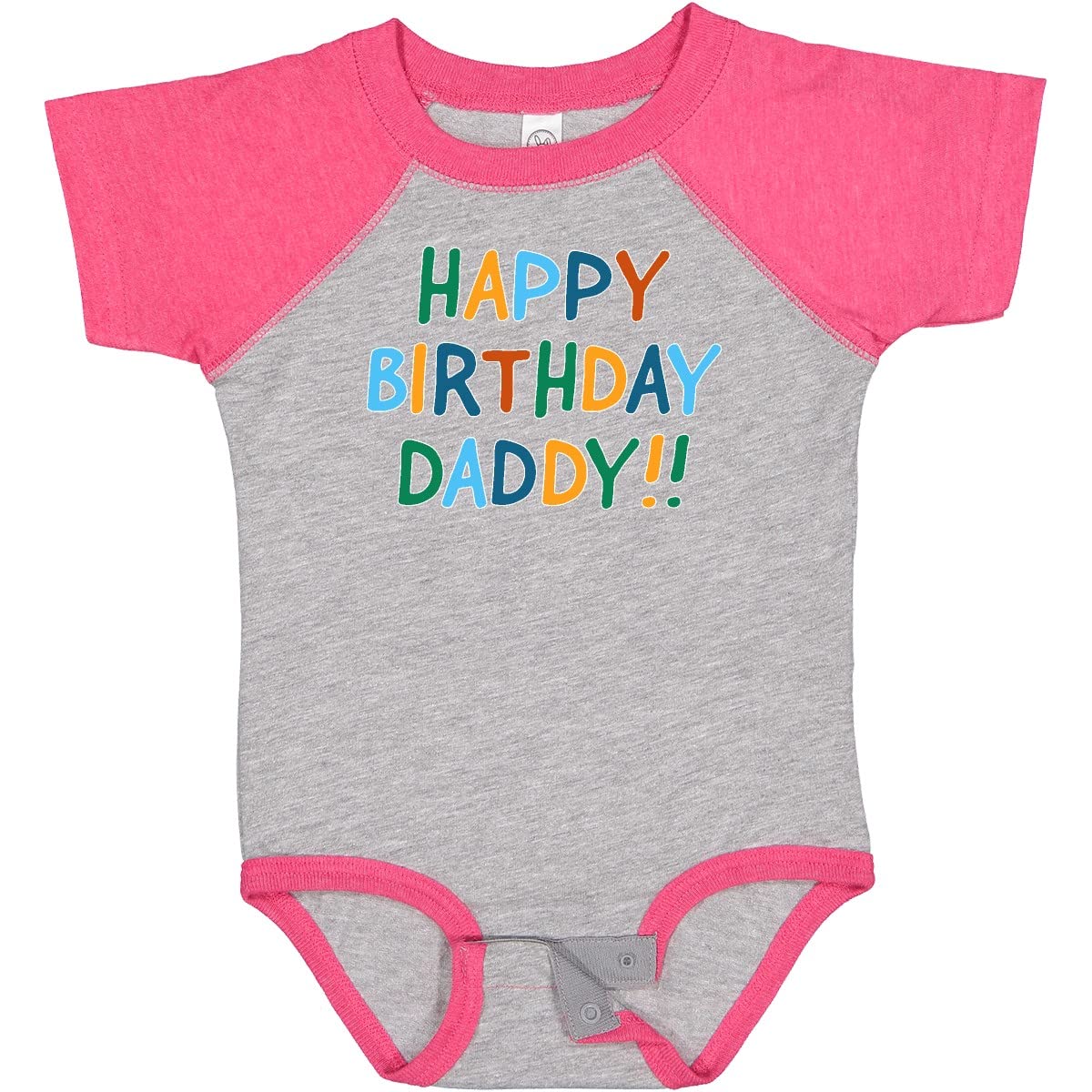 Inktastic Happy Birthday Daddy Baby Bodysuit - Cute Infant Onesie for Birthday Celebrations & Photo Shoots - Perfect for Newborns, 1st Birthday, and Family Events