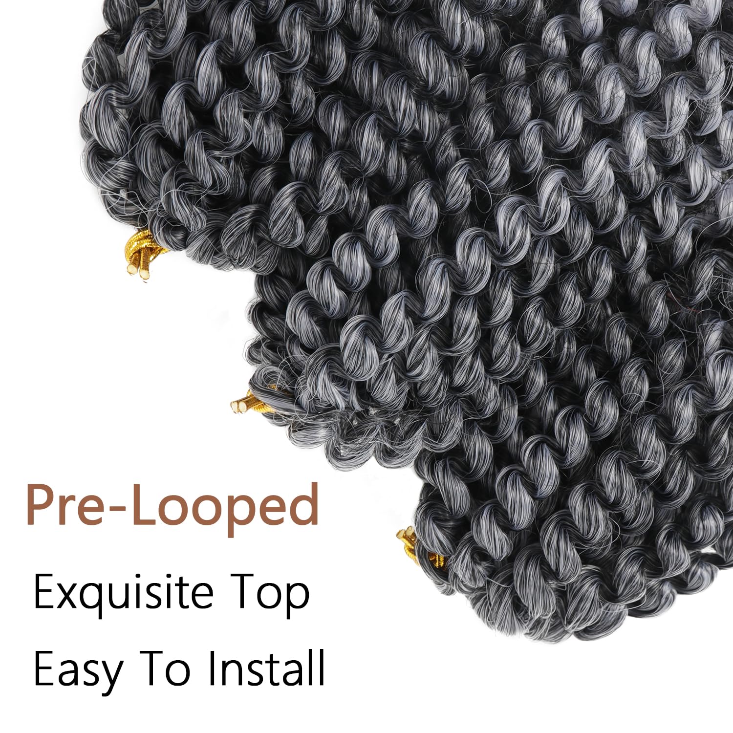 12 Inch Passion Twist Crochet Hair - 9 Bundles Marlybob Kinky Curly Water Wave Braiding Hair for Black Women & Kids - Perfect for Everyday Wear, Parties & Protective Styles