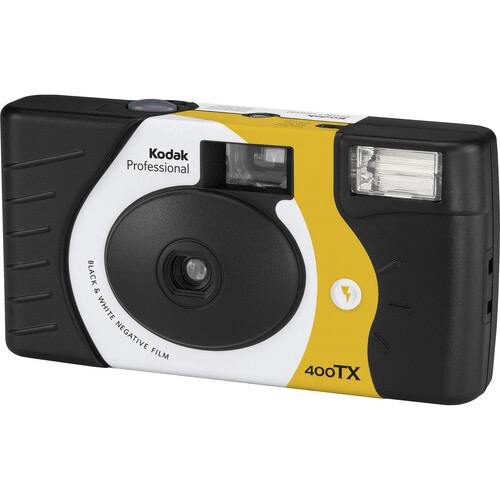Kodak Tri-X 400 Black & White Disposable Flash Camera - 27 Exposures | Vintage Film Photography, Travel & Party Essential
