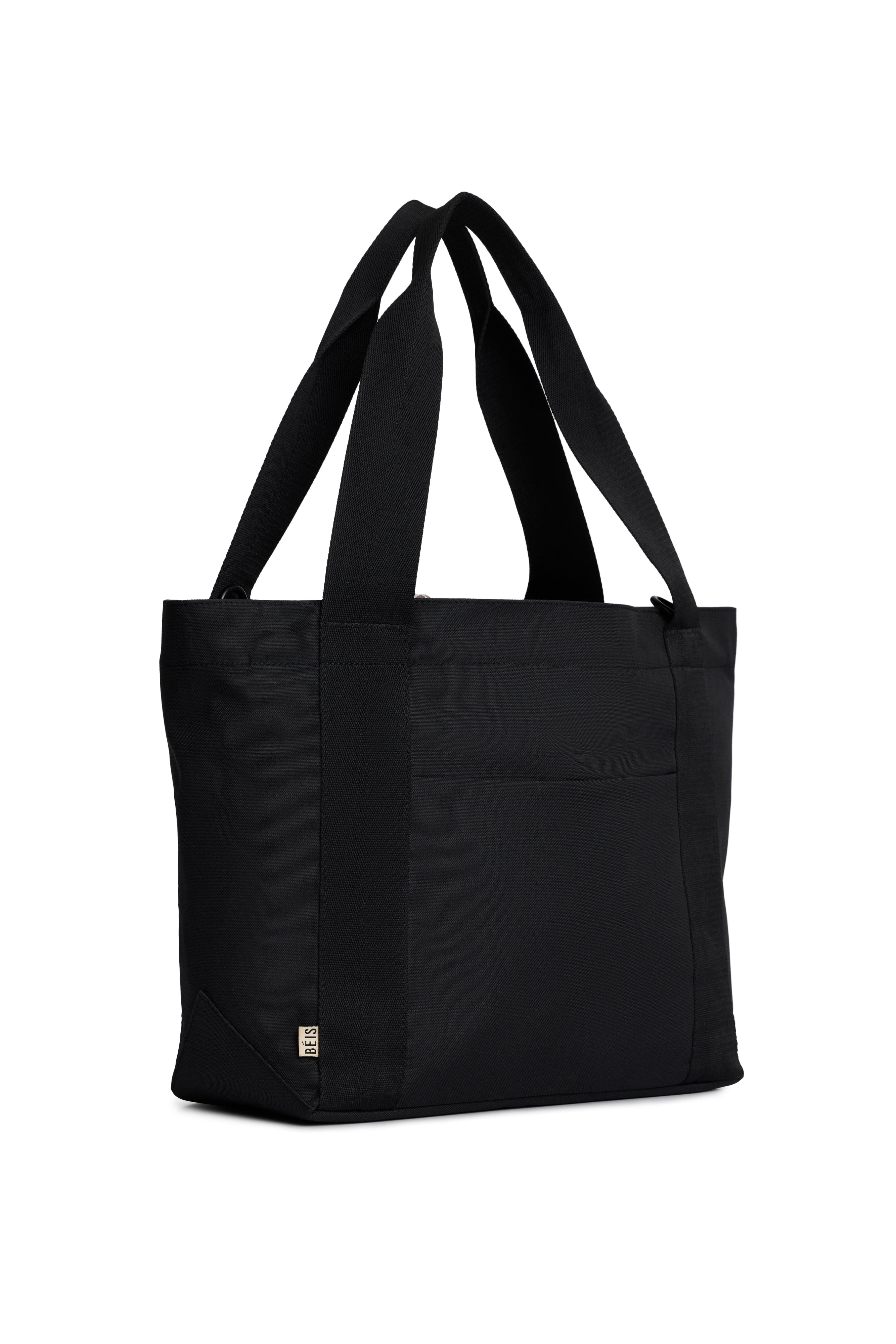 The BÉISics Tote Bag in Black - Stylish & Spacious Carryall for Work, Travel & Everyday Use
