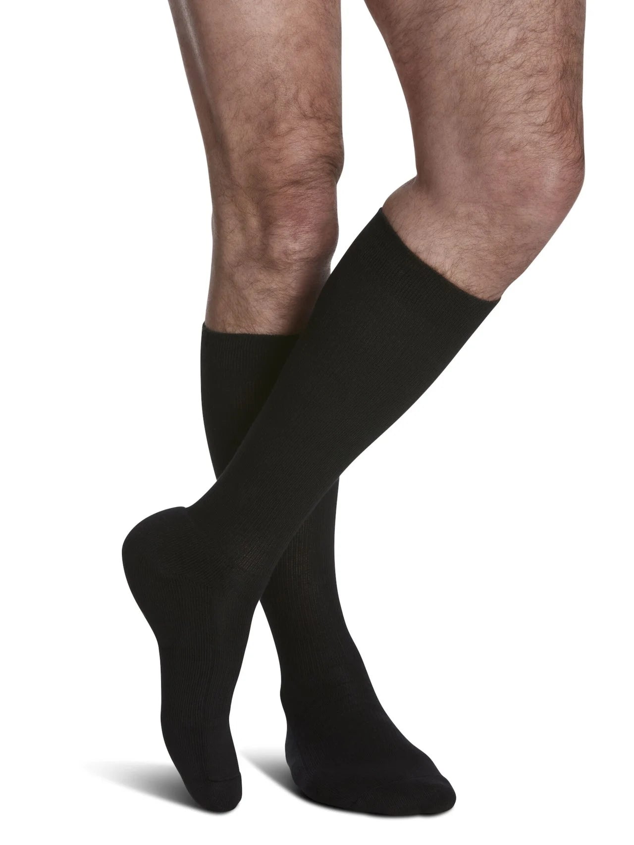 Sigvaris Cushioned Cotton Socks for Women & Men - Comfortable Diabetic & Travel Socks with Arch Support - Ideal for Daily Wear, Work & Long Flights