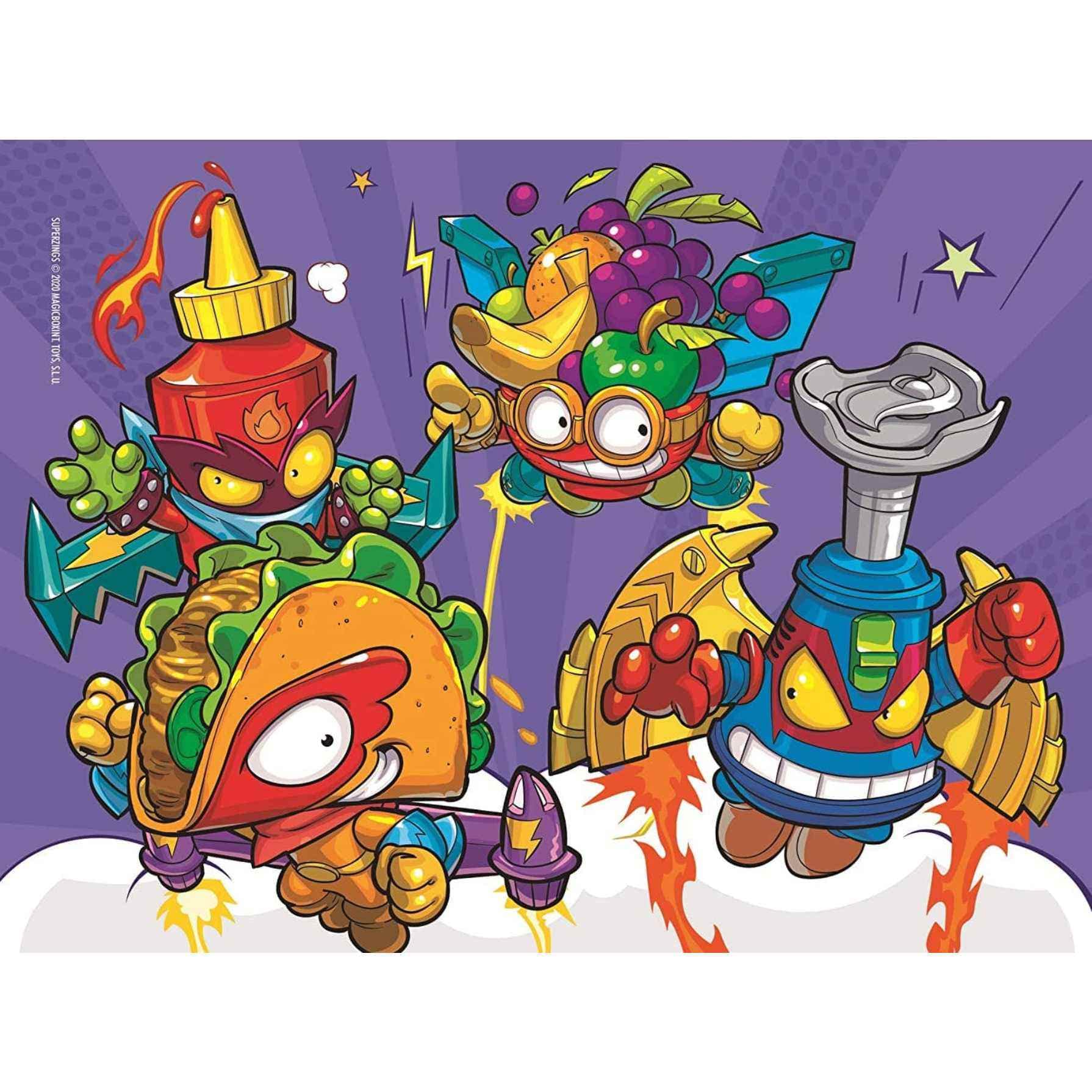 Ravensburger Super Zings Puzzle Set - 4 in 1 Box | 100-Piece Jigsaw Puzzles for Kids Ages 3+ | Fun Educational Toys for Preschool Learning & Family Game Night