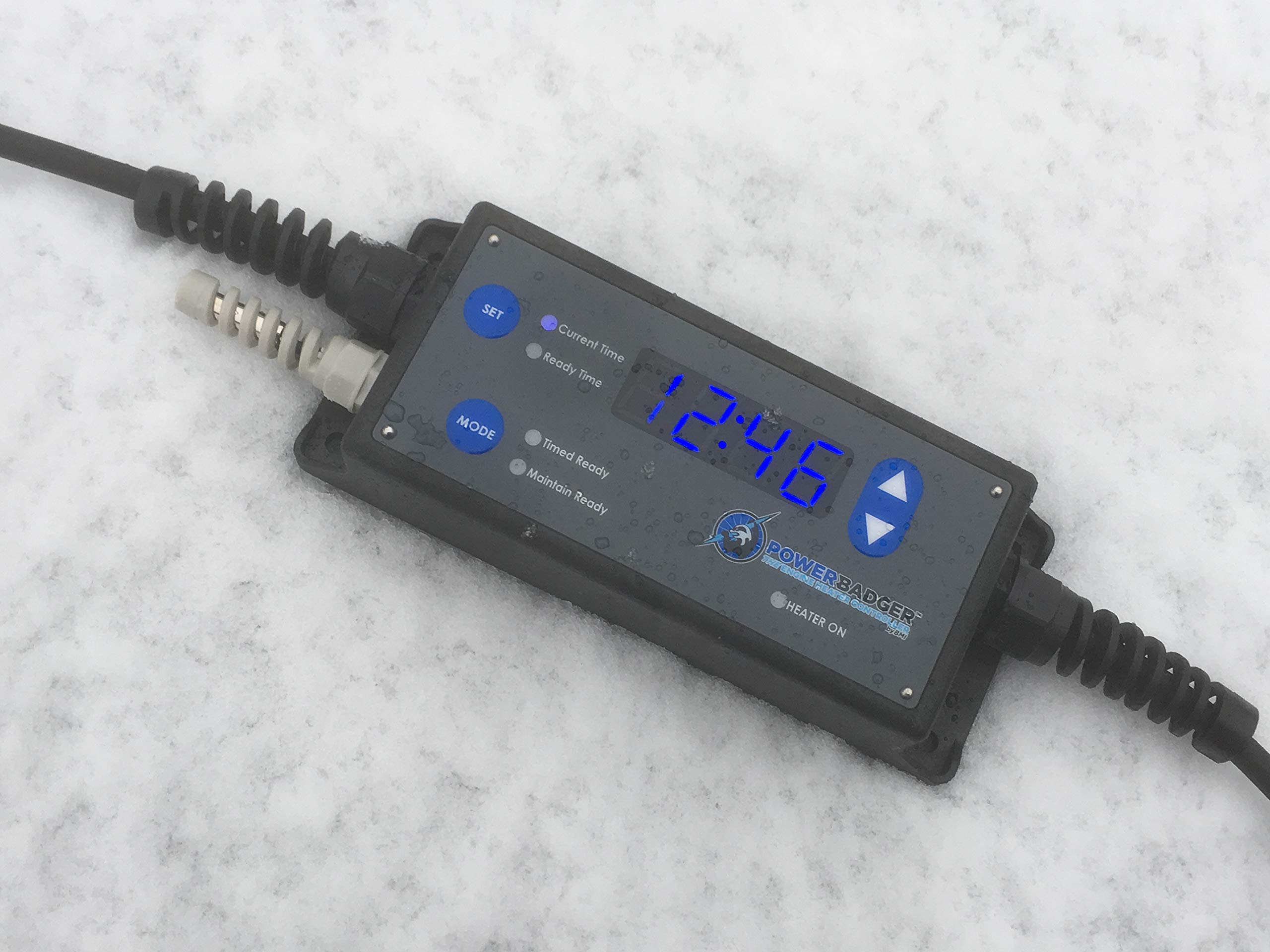 Power Badger Engine Block Heater Controller 1800W - Heavy Duty Winter Car Heater for Trucks & Vehicles - Perfect for Cold Weather Starts in Subzero Temperatures