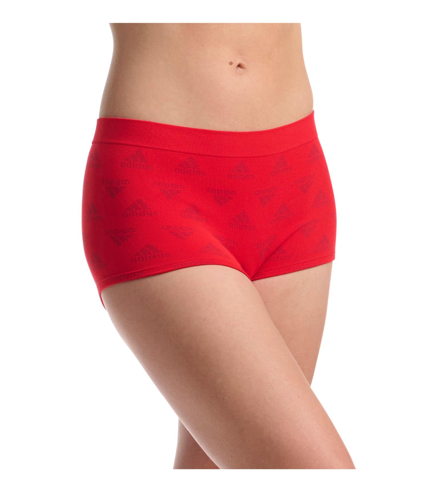 adidas Women's Seamless Boyshort Underwear 3-Pack - Soft Breathable Comfort Panties for Yoga, Workout & Everyday Wear
