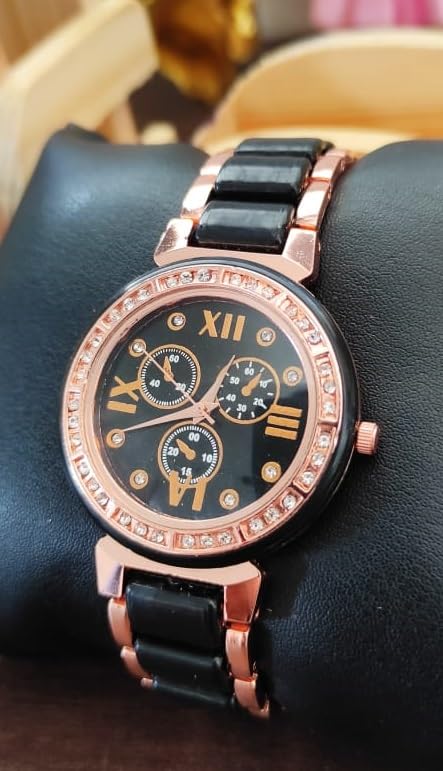 LAKSH Stainless Steel & Rubber Strap Analog Digital Watch for Women & Girls - Waterproof Fashion Watch for Daily Wear, Sports & Casual Outfits (Model SR-639/AT-639)