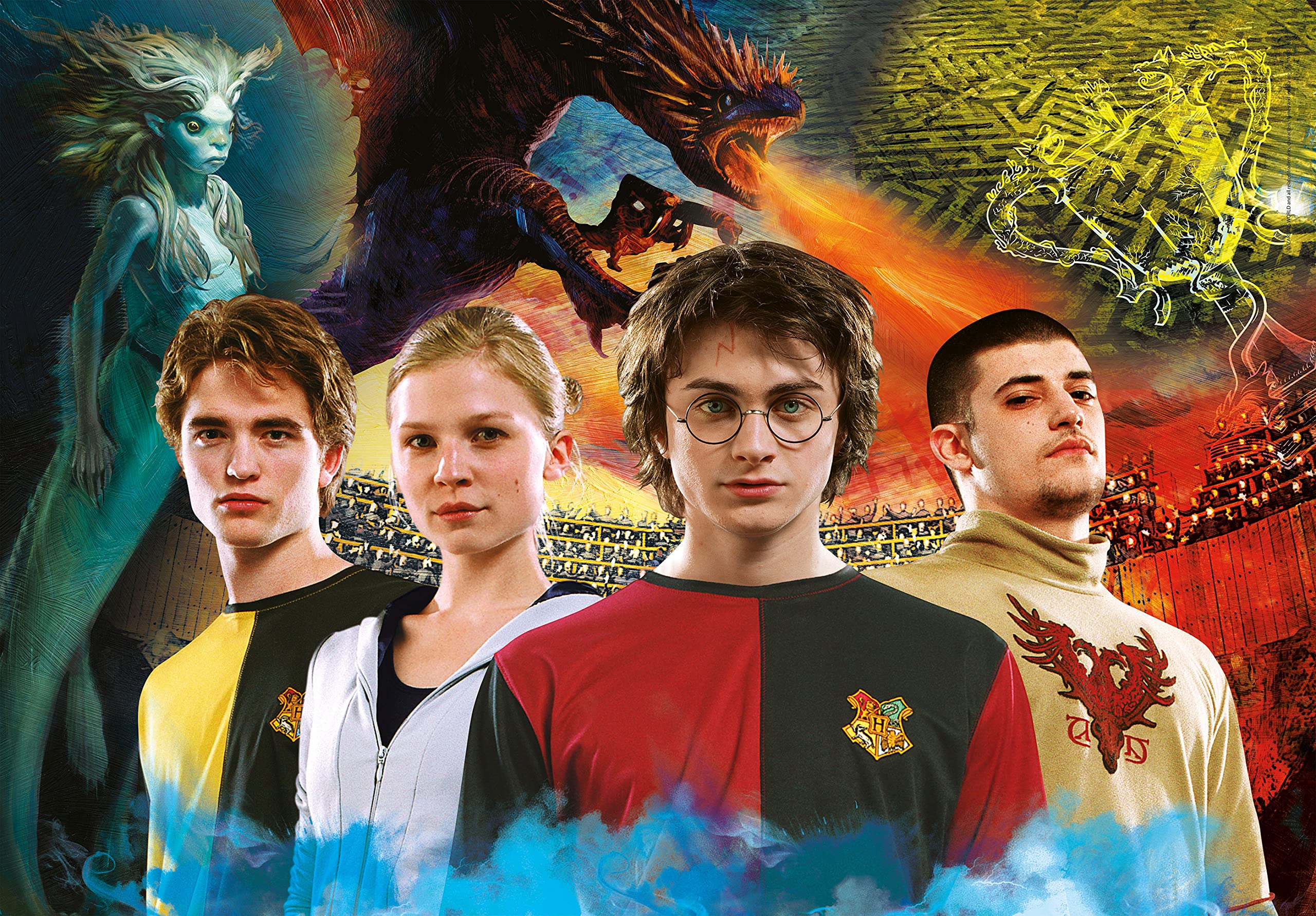 Harry Potter 1000-Piece Fantasy Puzzle for Adults - Clementoni 39656 - Officially Licensed Character Puzzle, Made in Italy - Perfect for Home Decor, Gift Giving & Relaxation