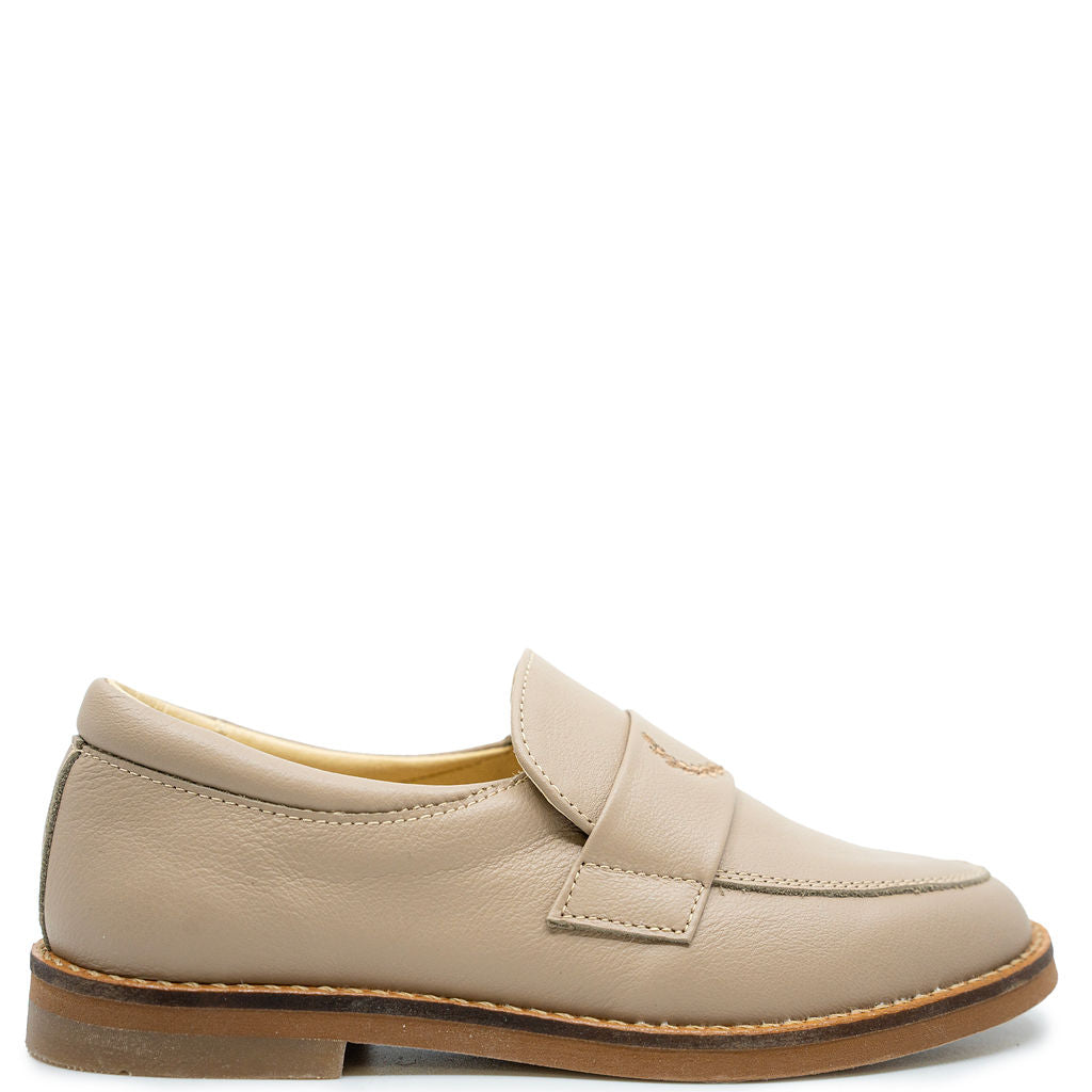 Andanines Taupe Crest Smoking Loafer - Premium Men's Casual Shoes for Business & Formal Wear | Comfortable Slip-On Loafers for Office, Parties & Special Occasions