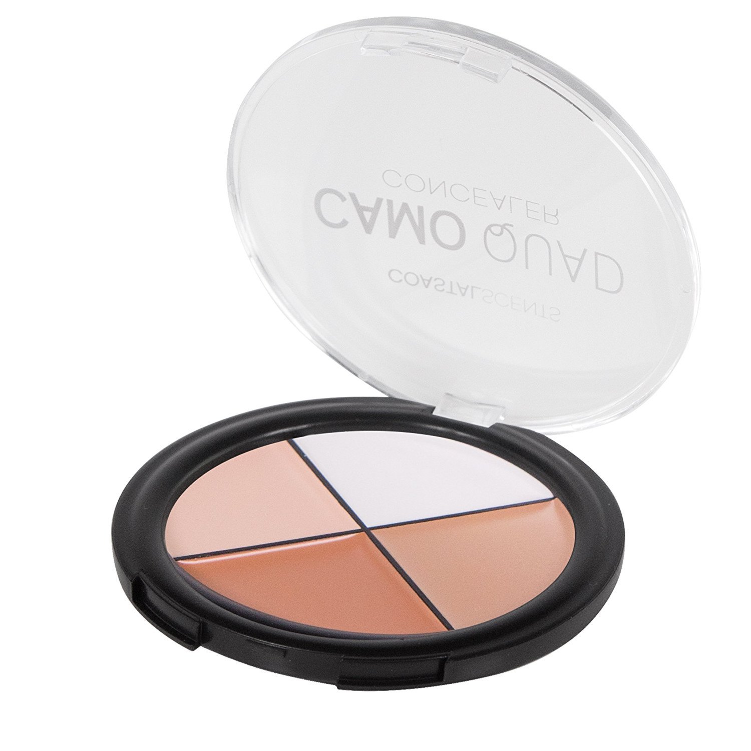 Coastal Scents Camo Quad Concealer Medium (CO-002) - Full Coverage Concealer Palette for Dark Circles & Blemishes - Perfect for Everyday Makeup & Professional Contouring
