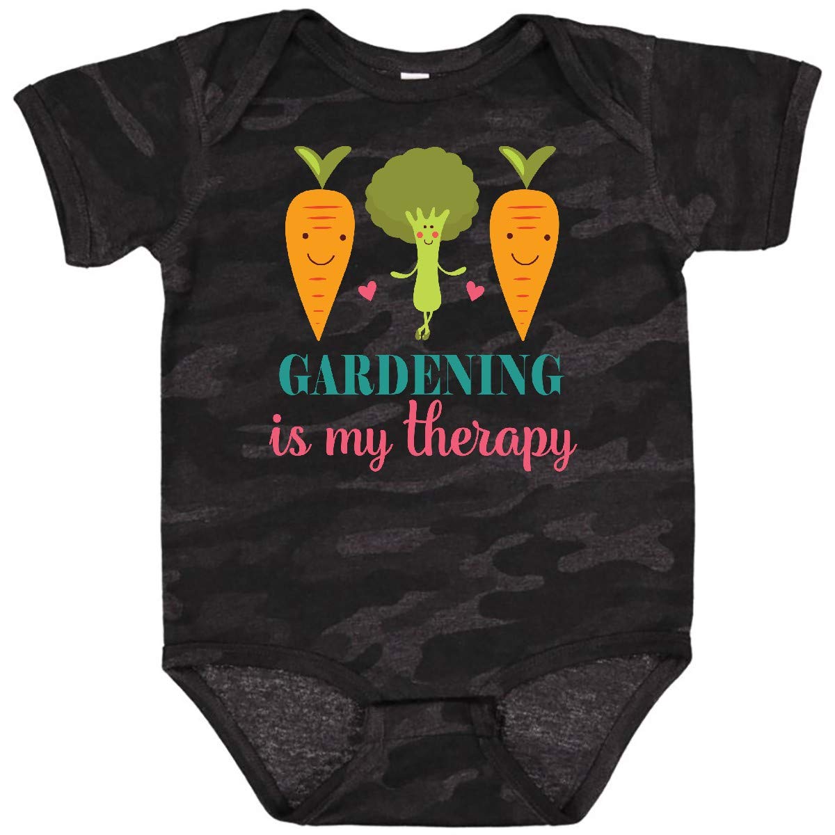 Inktastic Gardening is My Therapy Baby Bodysuit - Cute Organic Cotton Onesie for Infants & Toddlers - Perfect Gift for Gardening Enthusiast Parents - Ideal for Playdates, Family Photos & Outdoor Activities