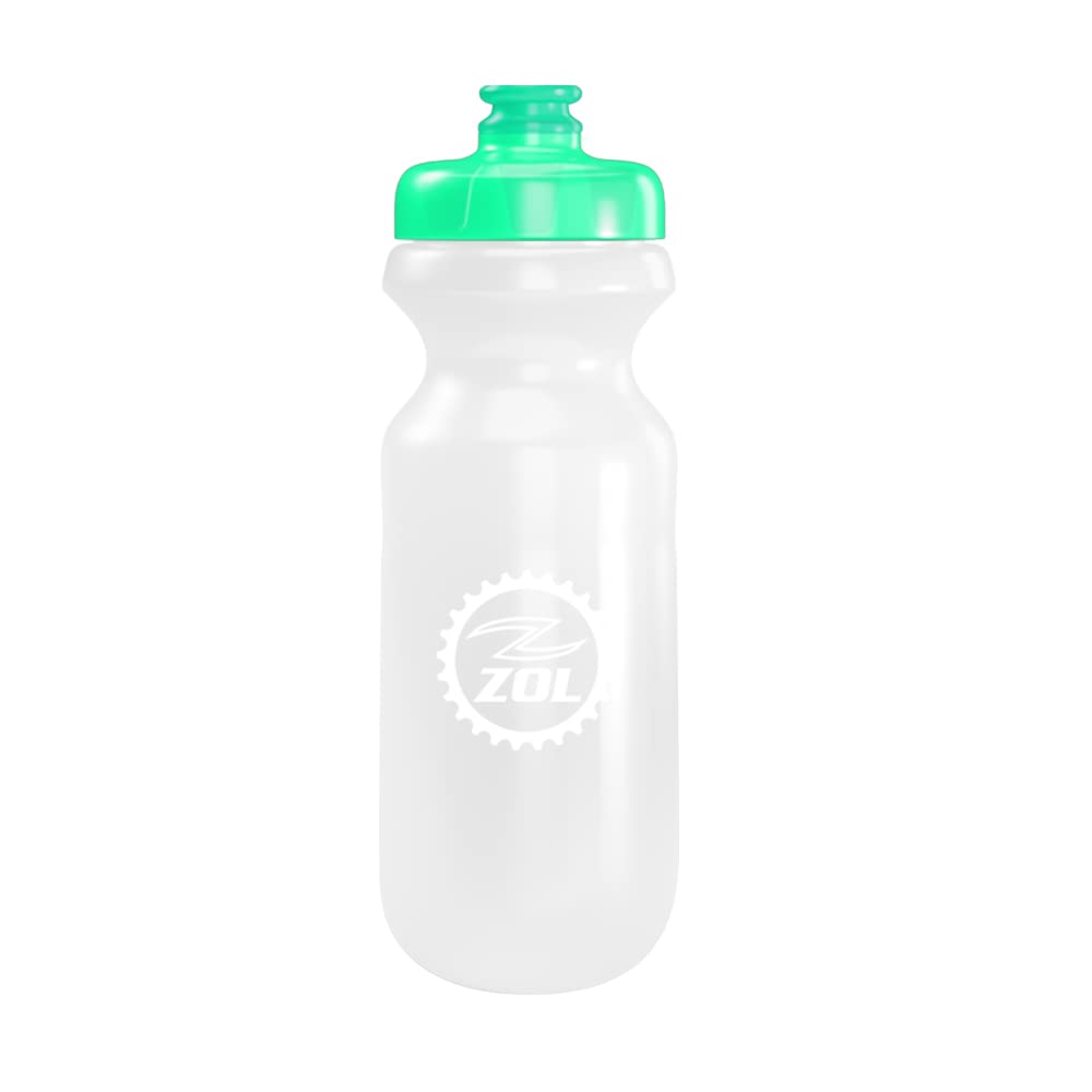 Zol Sport Mix & Match Bike Water Bottles - 24oz Leak Proof Cycling Bottle with Squeeze Top for Road Bikes, Mountain Bikes & Gym Workouts - BPA Free & Easy to Clean