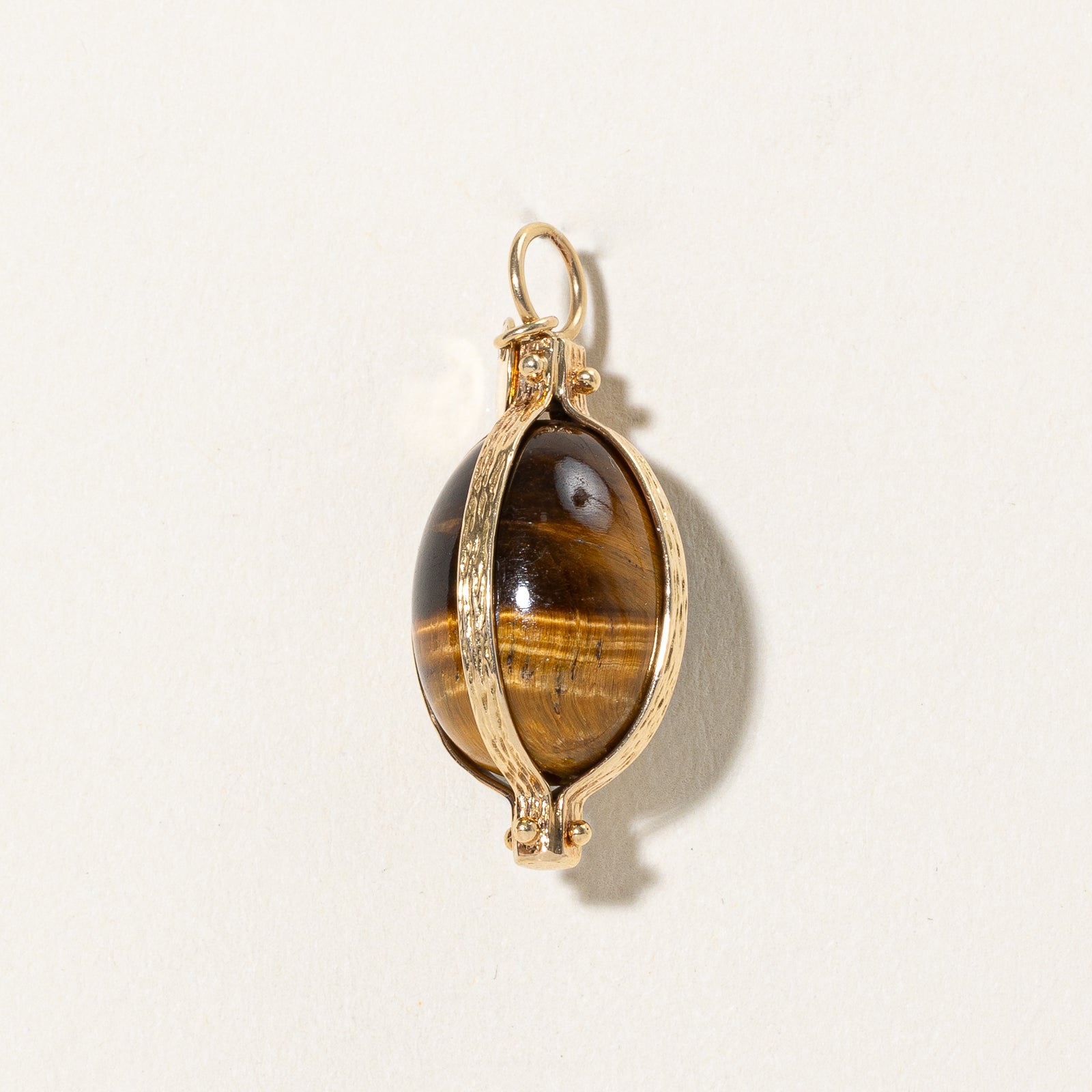 Natural Tiger's Eye Egg Shaped Pendant - 30.00ct Genuine Gemstone Jewelry for Meditation, Healing & Spiritual Protection | Handmade Healing Crystal Gift for Women & Men