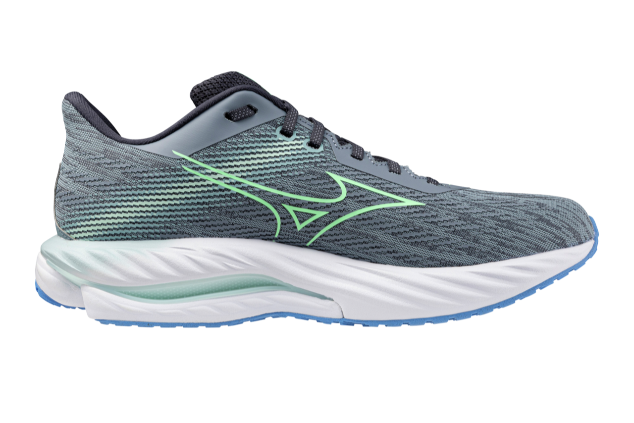 Mizuno Wave Inspire 21 Running Shoes for Men (2E Wide Width) - Grey/Tradewings - Lightweight Stability Sneakers for Jogging, Training & Daily Wear