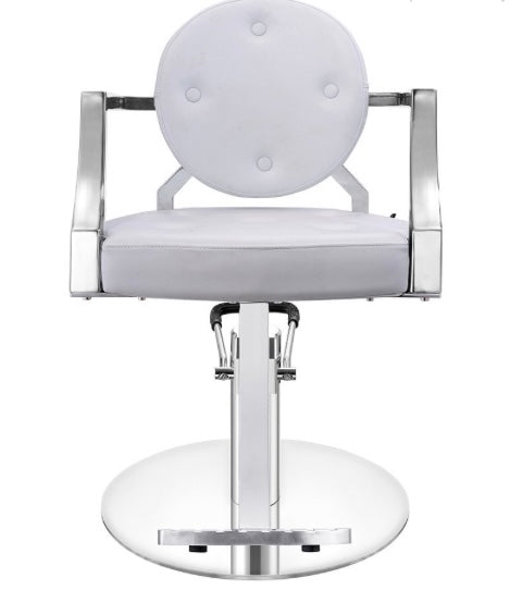 Regent Salon Chair - Professional Hydraulic Barber Styling Chair with Adjustable Height & Swivel Base for Hair Salons, Barbershops & Home Use