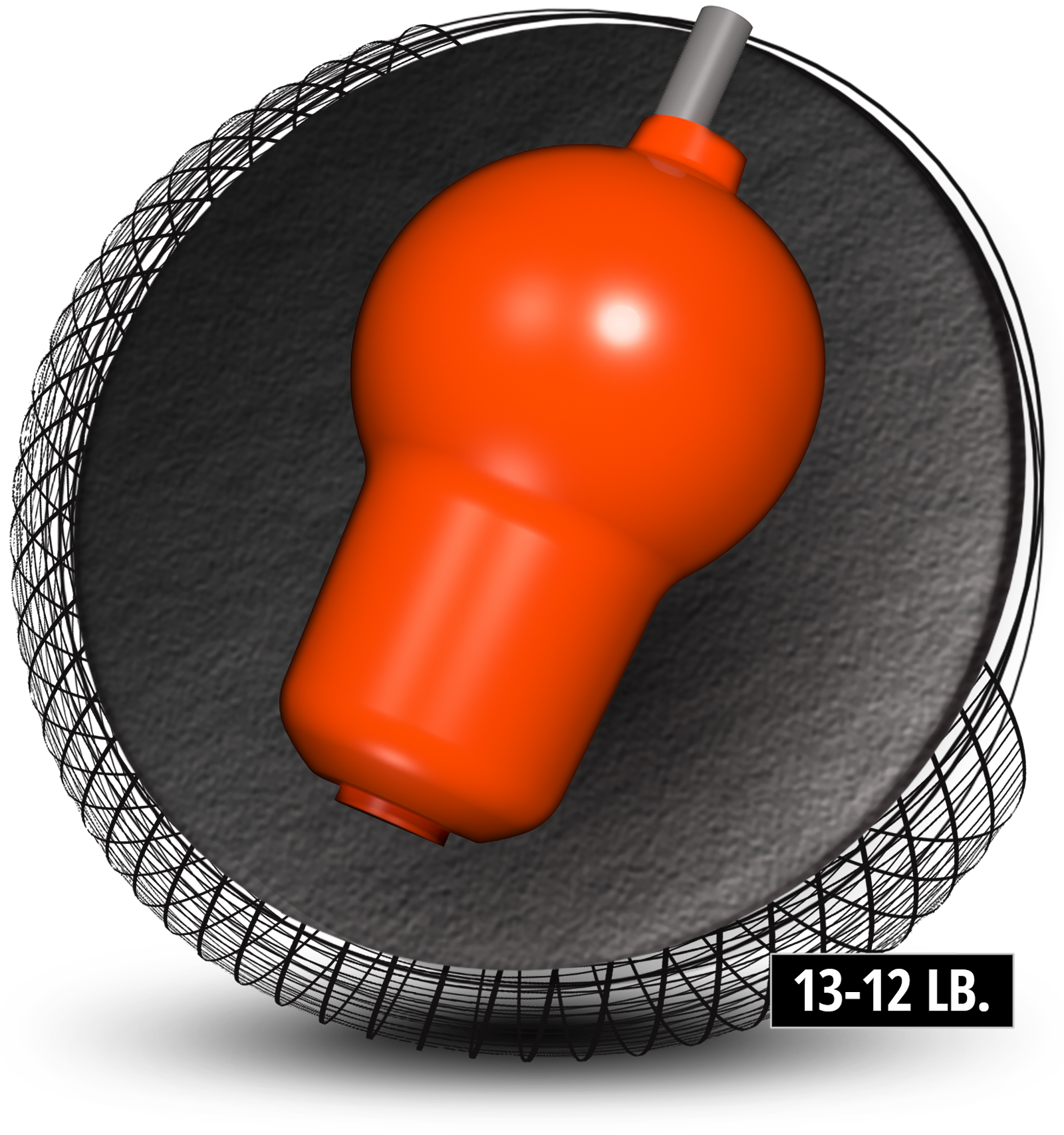Hammer Raw Hammer Bowling Ball - Blue/Black/Orange for Professional & Recreational Bowlers - Perfect for League Play & Tournament Performance