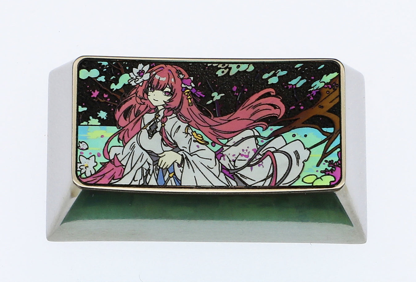 Honkai Impact 3 Elysia Themed 1.75U Titanium Alloy Custom Gaming Keycaps - Perfect for Mechanical Keyboards & PC Gaming Setup