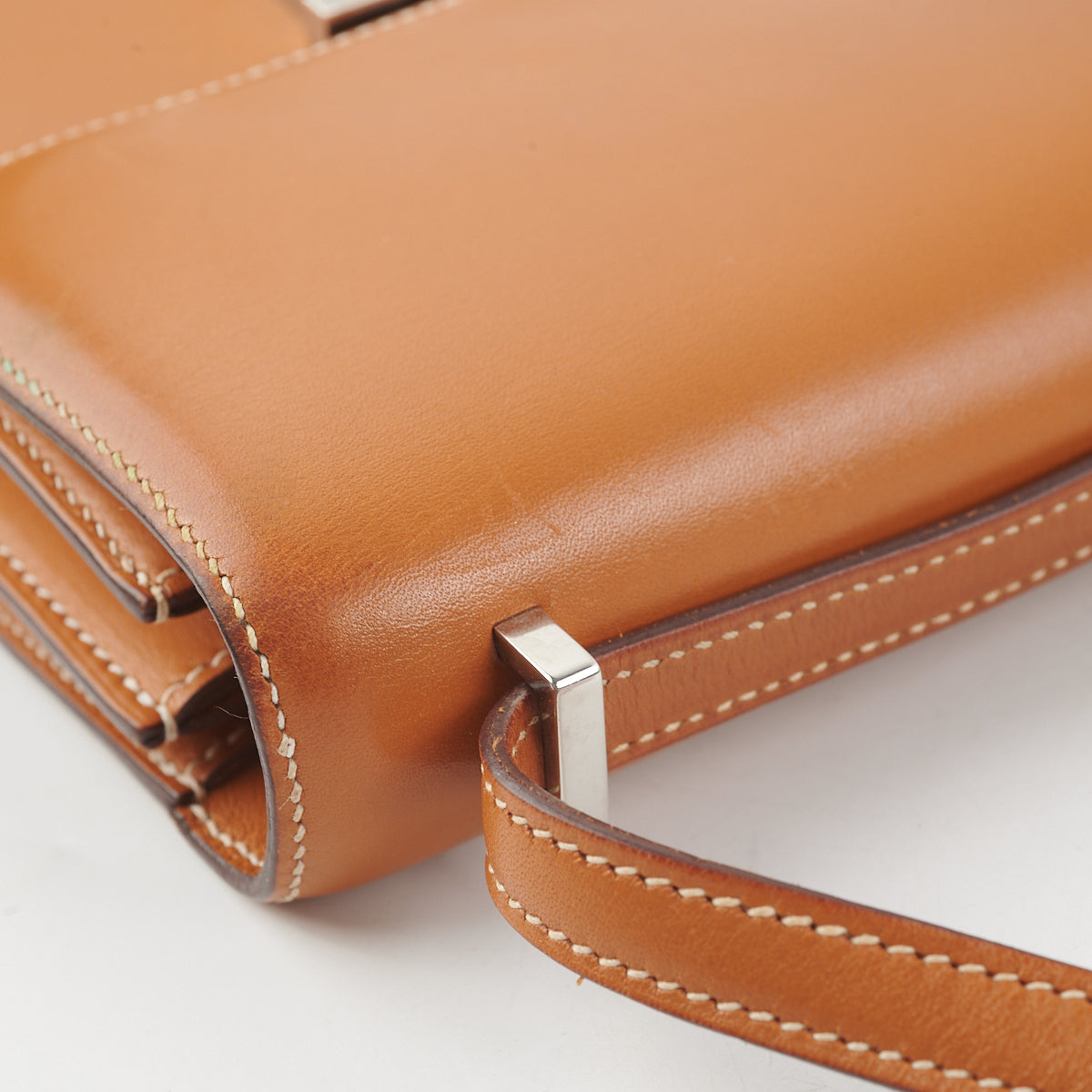 Authentic Hermes Mini Constance Bag in Butler Leather - Natural Sable Color with D Stamp 2019 | Luxury Crossbody Purse for Women, Perfect for Date Nights & Special Occasions