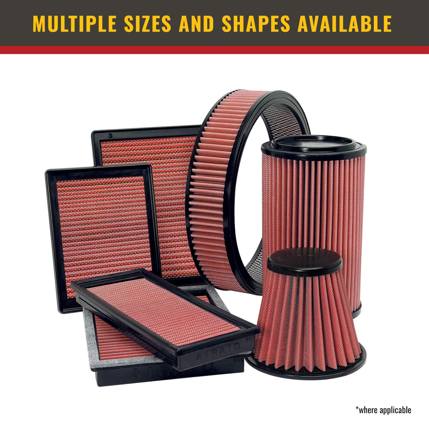 Airaid 721-127 High Performance Replacement Air Filter Kit - Compatible with Select Vehicles - Improve Engine Airflow & Efficiency for Off-Roading & Daily Driving