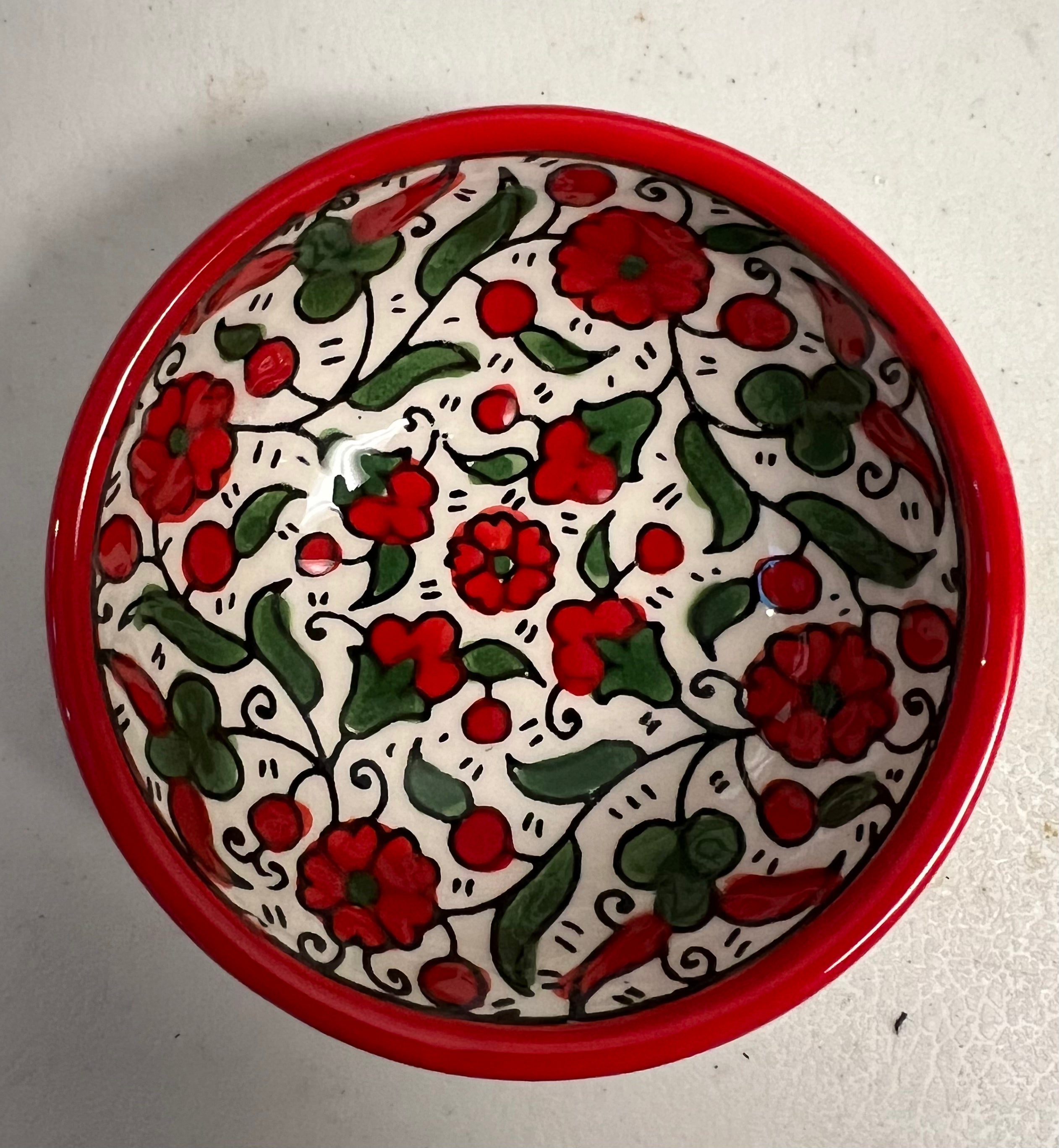 Small Ceramic Bowl Set - 2.75 Inch (7cm) Mini Bowls for Snacks, Condiments, Dipping Sauces - Perfect for Appetizers, Nuts, Candies & Home Decor