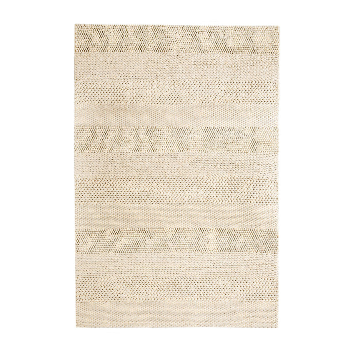 Fleur Braided and Looped Rug - Soft Boho Chic Area Rug for Living Room, Bedroom, Nursery | Non-Slip Durable Floor Mat for Home Decor