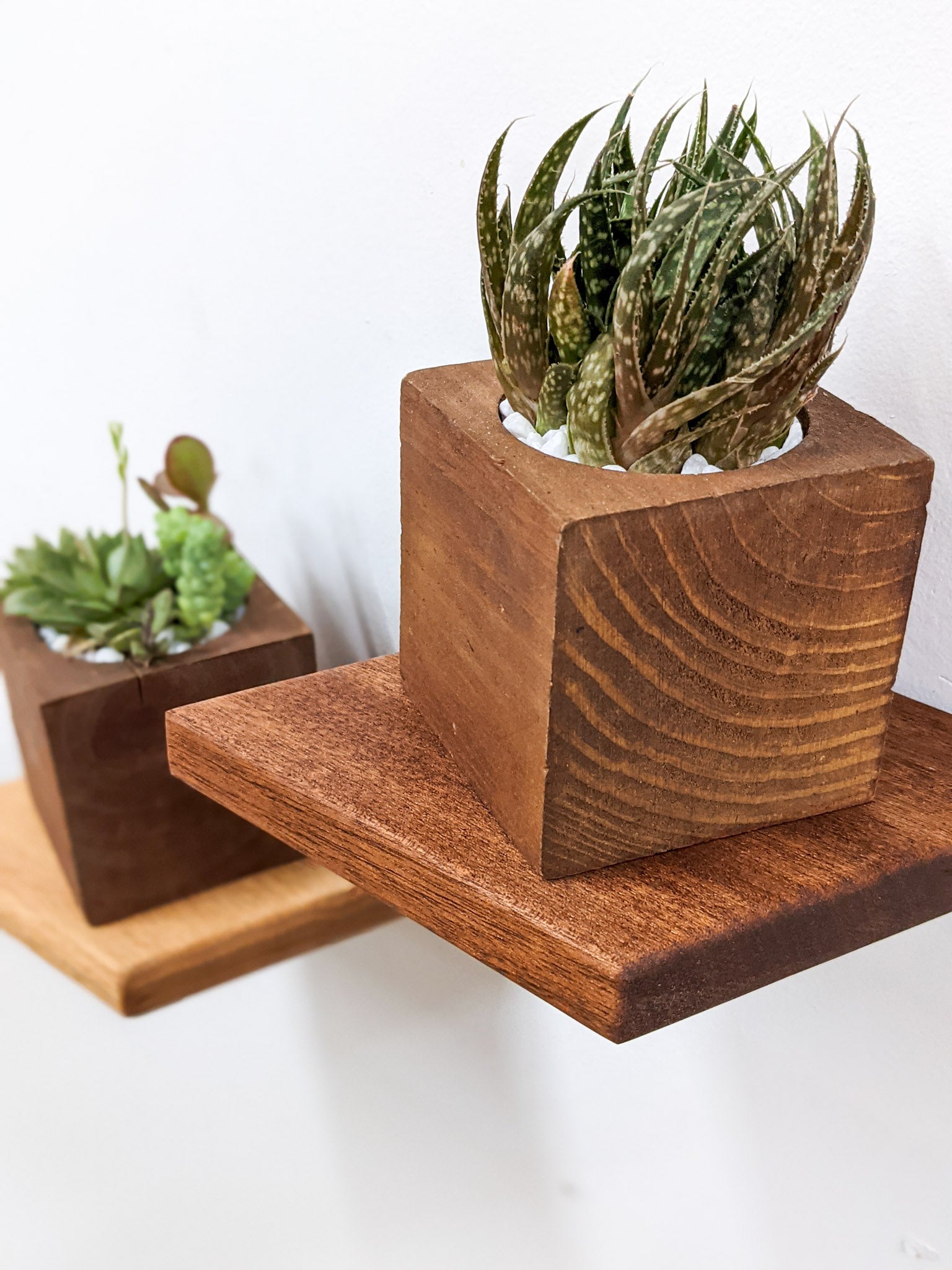Small Floating Shelf Set - Wall Mounted Shelves for Bathroom, Kitchen & Living Room - Minimalist Home Decor & Storage Solution