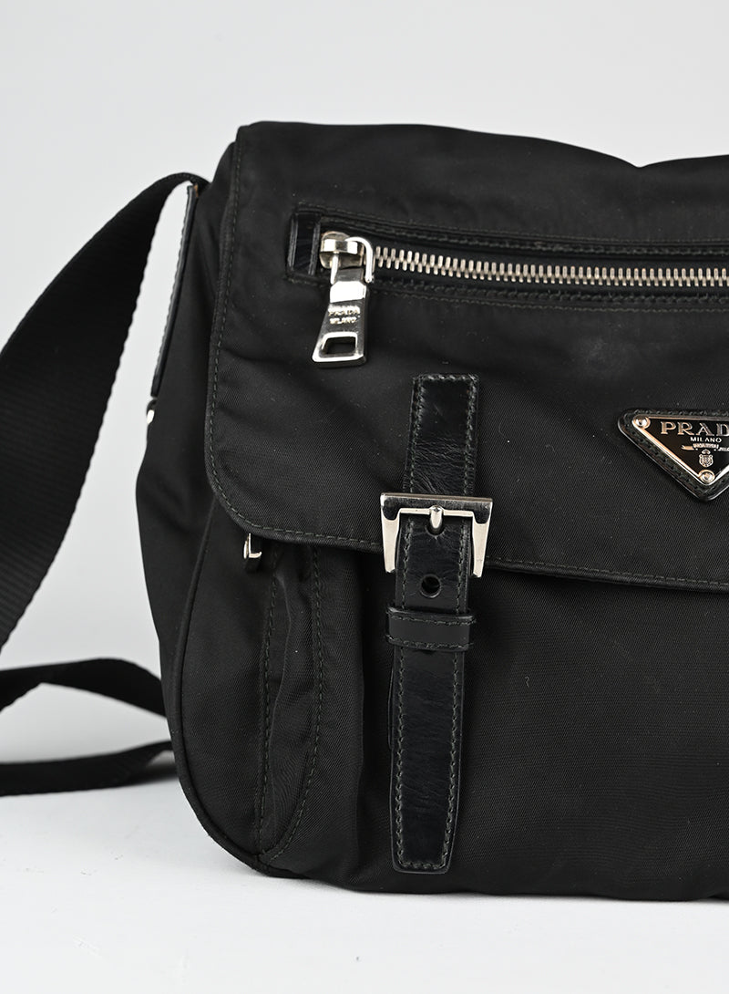 Prada Black Nylon Shoulder Bag for Women - Stylish & Durable Office Work Tote for Business & Travel