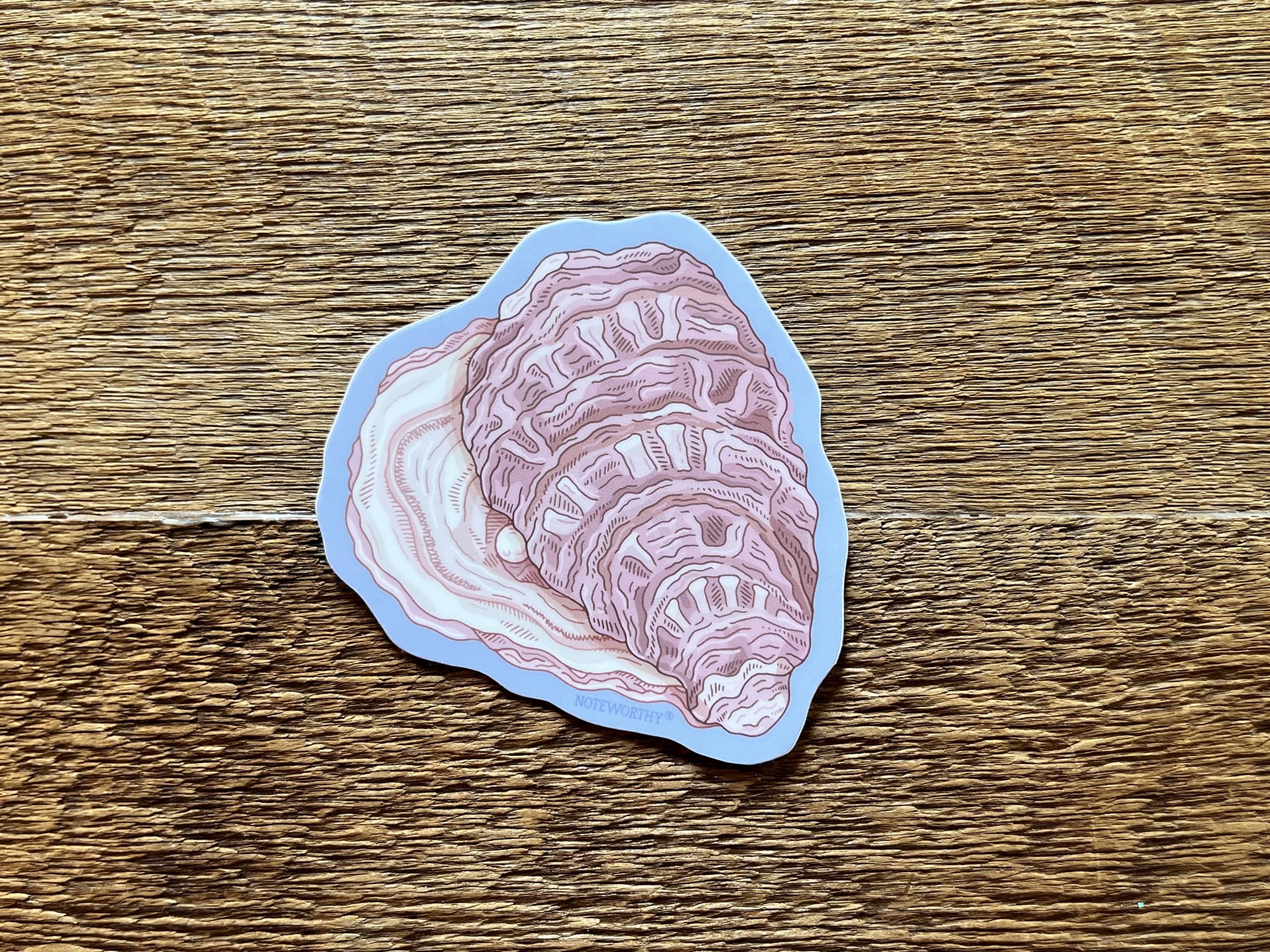 Premium Oyster Stickers - Waterproof Vinyl Decals for Laptops, Water Bottles & DIY Crafts - Perfect for Home Decor, Scrapbooking & Personalizing Gifts