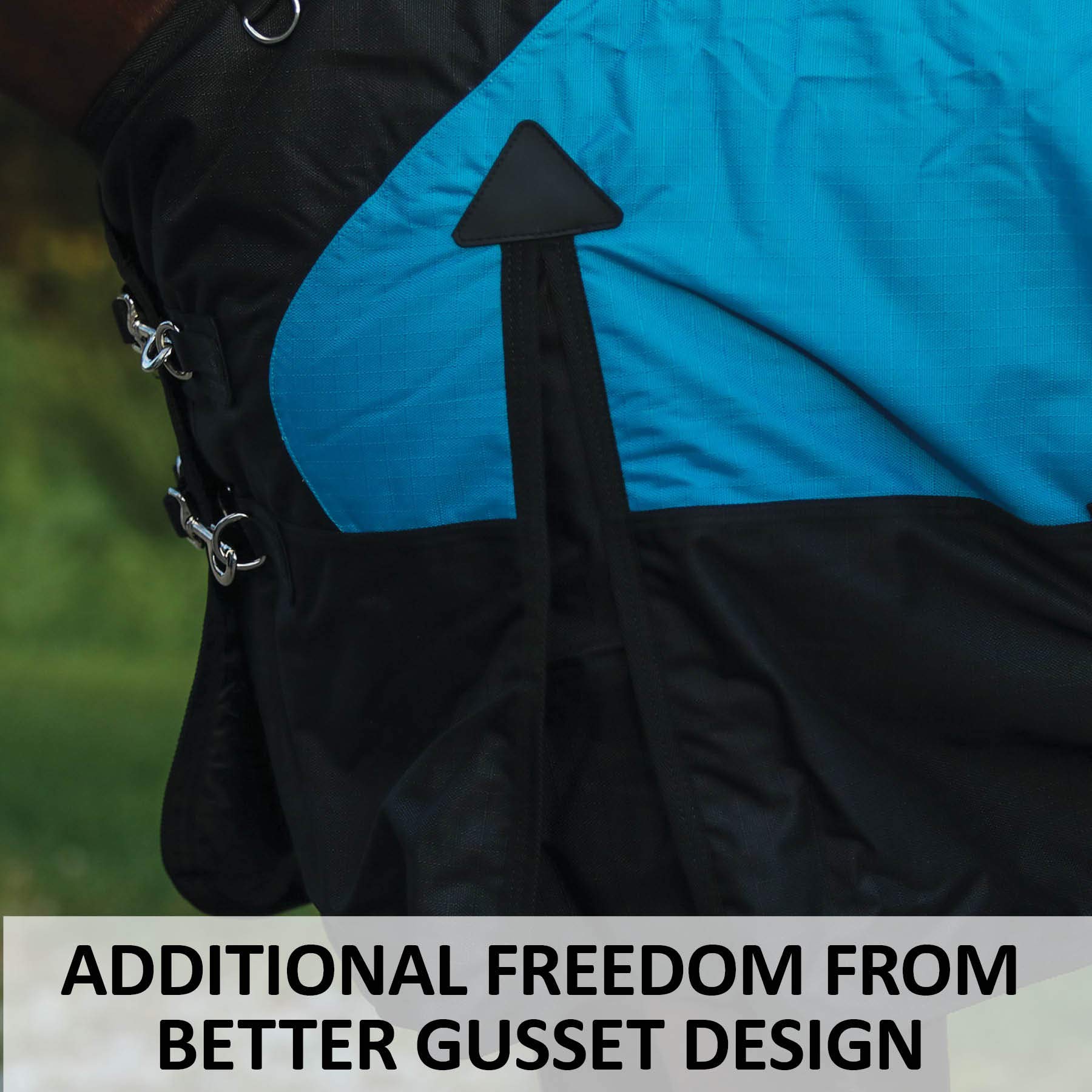 Classic II Surcingle Horse Turnout Blanket - Waterproof Winter Horse Blanket with Contour Collar | 1200D Ripstop Durable Fabric | Ideal for Cold Weather Riding & Stable Use
