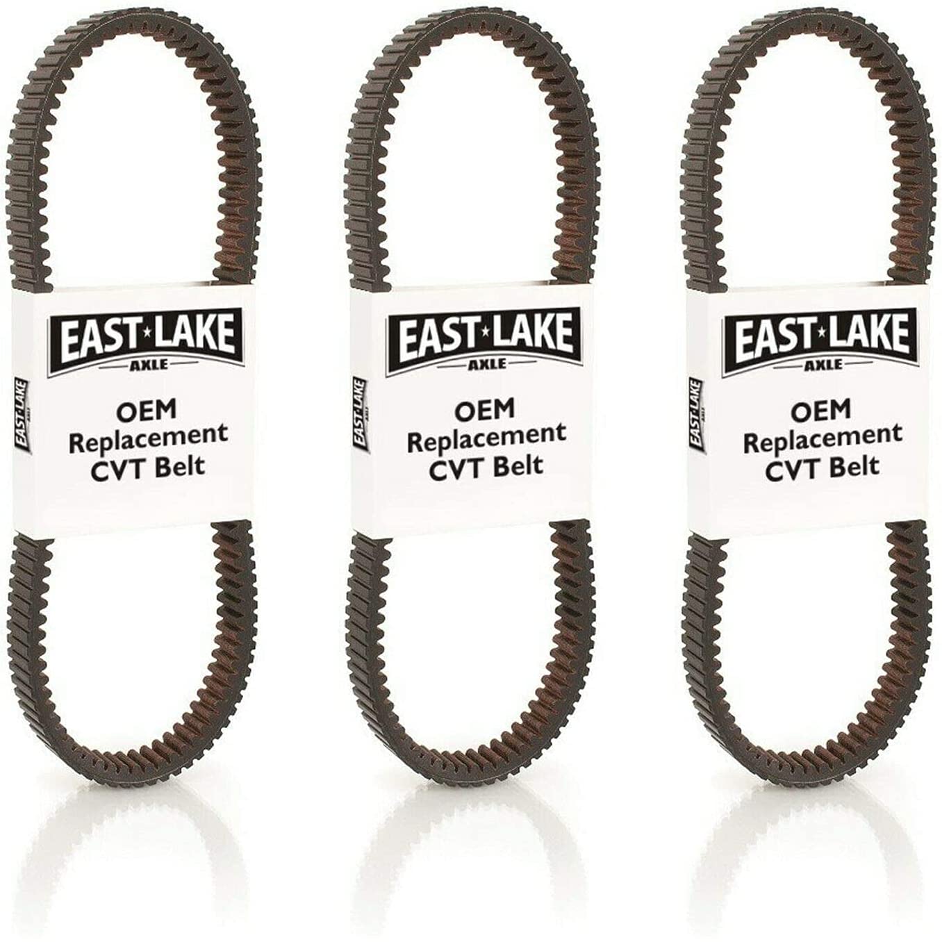 East Lake Carbon Fiber Drive Belt Replacement 3-Pack - Compatible with Can Am ATV & UTV Models (420280362, 715900212, 715900030) - Durable Performance for Off-Road Adventures & Trail Riding
