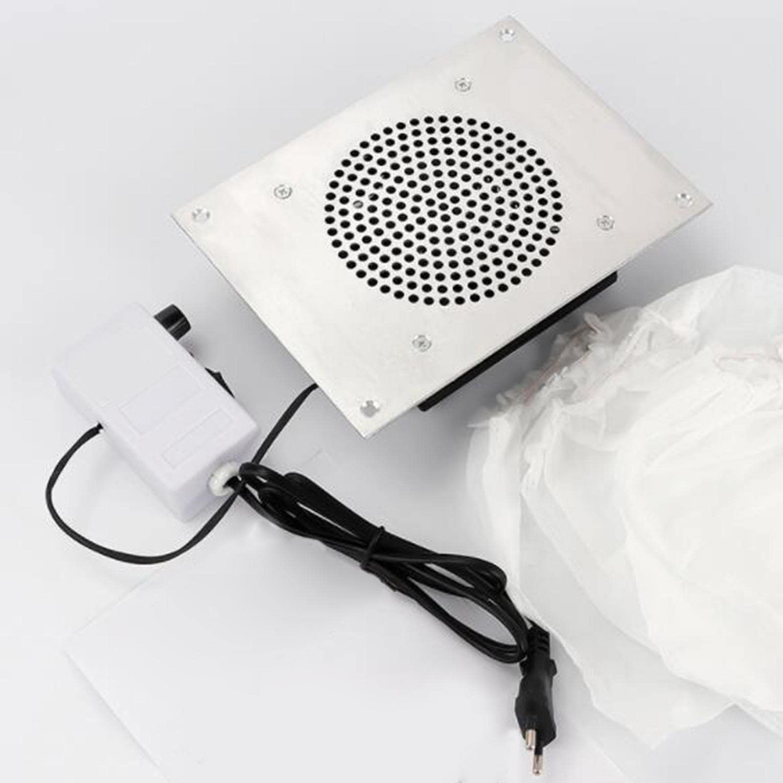MYADDICTION Nail Dust Collector Vacuum - Professional Nail Dust Extractor for Nail Art, Manicure & Pedicure - Portable Dust Suction Machine for Nail Salons & Home Use - 220V EU Plug - Perfect for Nail Technicians & DIY Enthusiasts