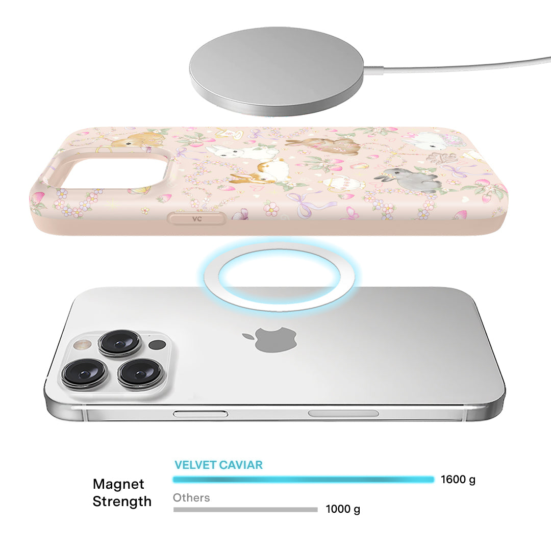 Cute Bunny & Bow iPhone Case - Adorable Animal Design Protective Cover for iPhone 13/12/11/XR/XS - Perfect Gift for Girls, Teens & Bunny Lovers (Home, School, Office Use)