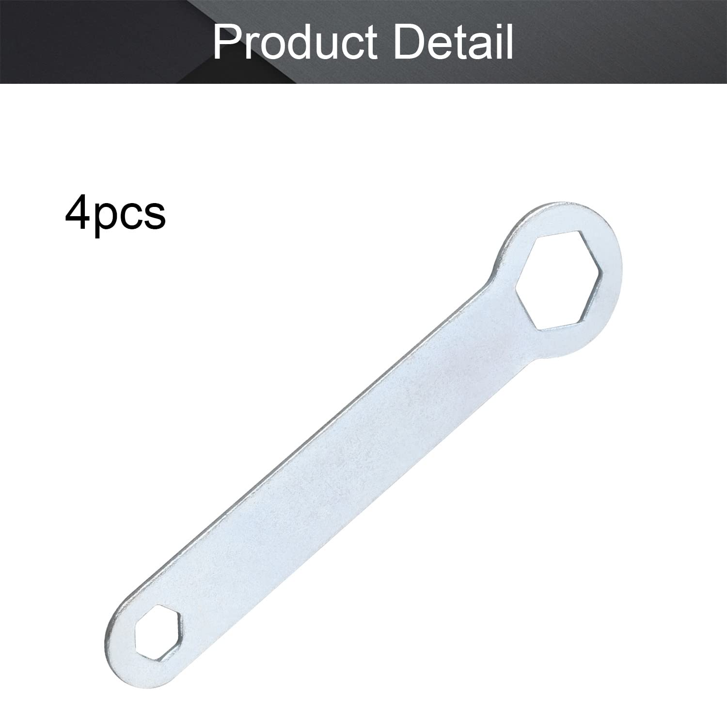 Utoolmart 4-Piece Universal Angle Grinder Wrench Set - Double Ended Box Hex Wrench & Hexagon Spanner for Angle Grinders, Circular Saws - Perfect for Metalworking, Woodworking & DIY Projects