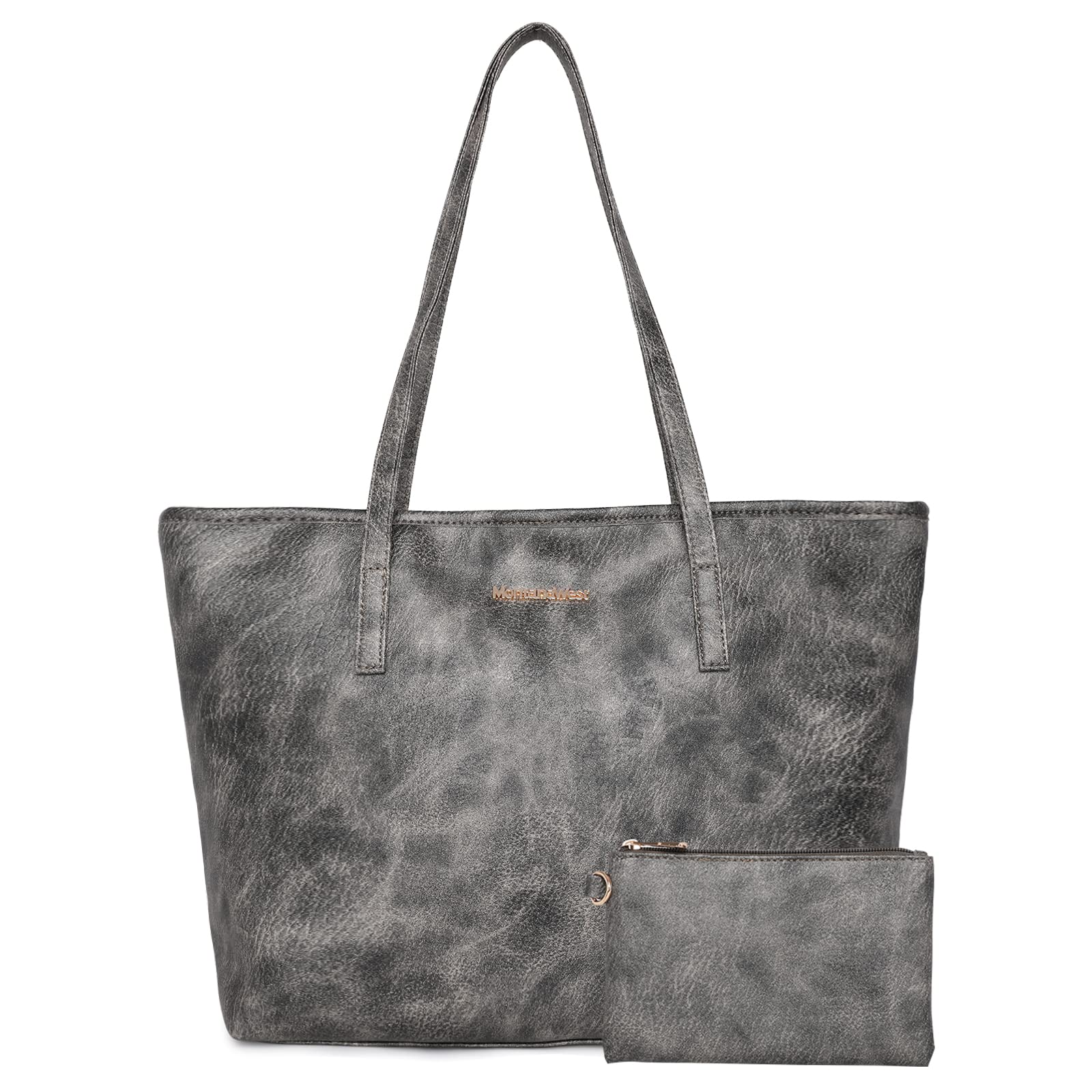 Montana West Women's Large Vegan Leather Tote Bags - Stylish Top Handle Shoulder Purses & Handbags for Work, Travel & Everyday Use