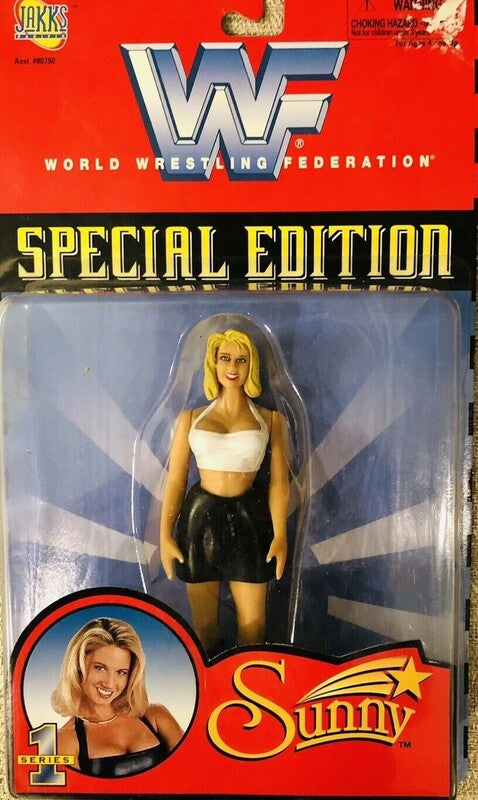 1998 WWF Jakks Pacific Special Edition Series 1 Sunny Wrestling Action Figure - Exclusive Collector's Item for WWF Fans & Wrestling Memorabilia Enthusiasts - Perfect for Display, Gifts, and Nostalgic Collections