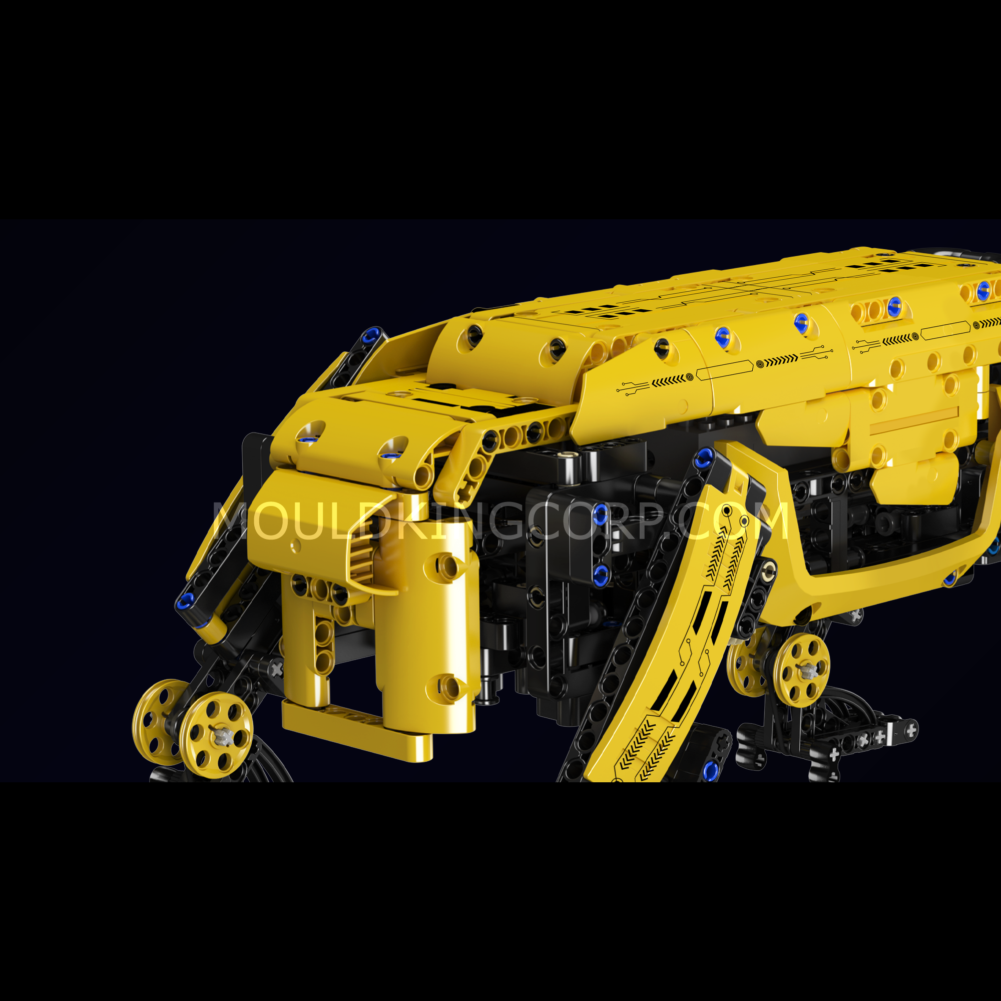 Mould King 15066S Boston Robot Dog STEM Building Kit - 921 Pieces Remote Control Robot Toy for Kids & Adults | Educational Robotics, DIY Engineering Project, Gift for Tech Lovers | Play at Home, School, or STEM Competitions