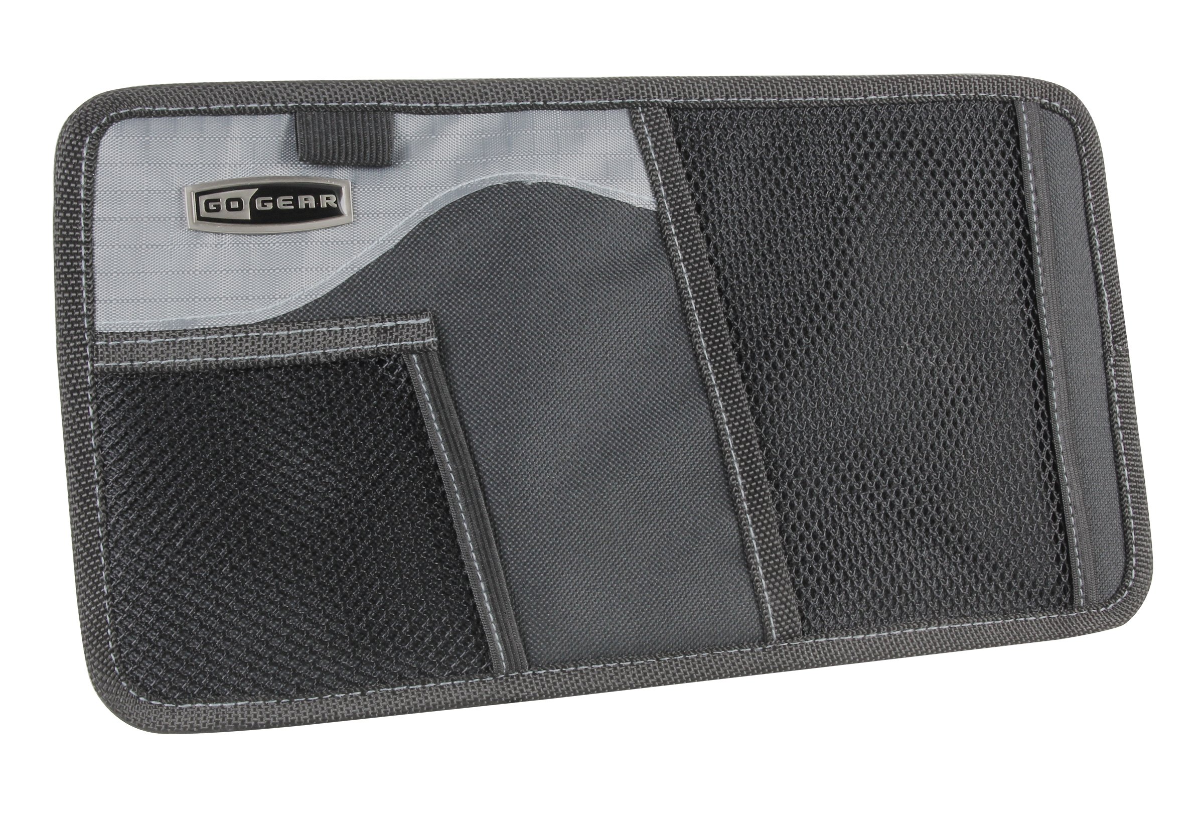 Go Gear VSR Visor Organizer - Car Sun Visor Storage Holder with 8 Pockets for Sunglasses, Phone, Keys & More - Perfect for Road Trips & Daily Commute