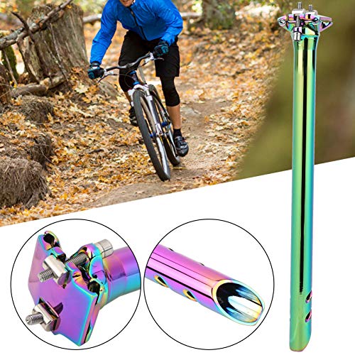 Lightweight CNC Aluminum Alloy 400MM Bike Seatpost - Adjustable MTB/Road Bike Saddle Post (27.2x400mm) for Mountain, Road & BMX Bikes | Perfect for Commuting, Trail Riding & Urban Cycling