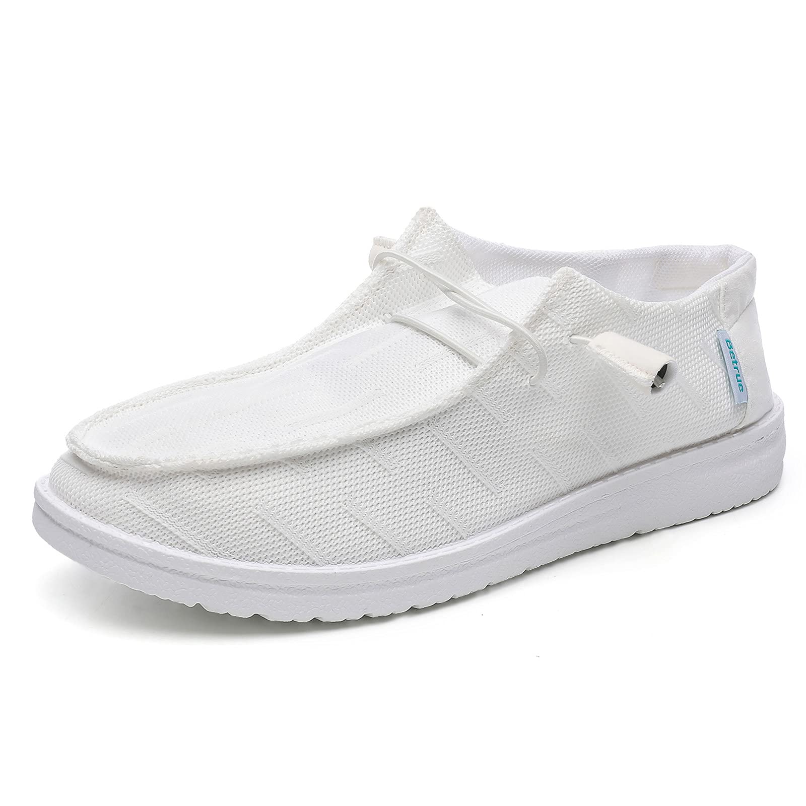 Women's Lightweight Boat Shoes - Breathable Canvas Slip-On Loafers for Casual Wear | Perfect for Sailing, Walking & Summer Outfits