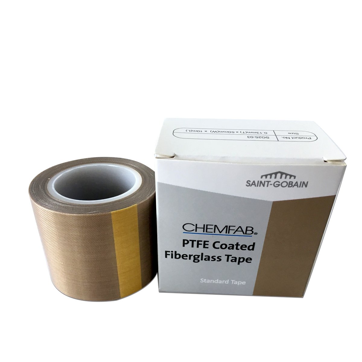 High Temperature PTFE Coated Fabric Tape - Saint Gobain SG 25-03 Vacuum Sealing Tape for Industrial Packaging | Heat Resistant, Durable & Non-Stick | Perfect for Vacuum Machines, Food Processing & Aerospace Applications