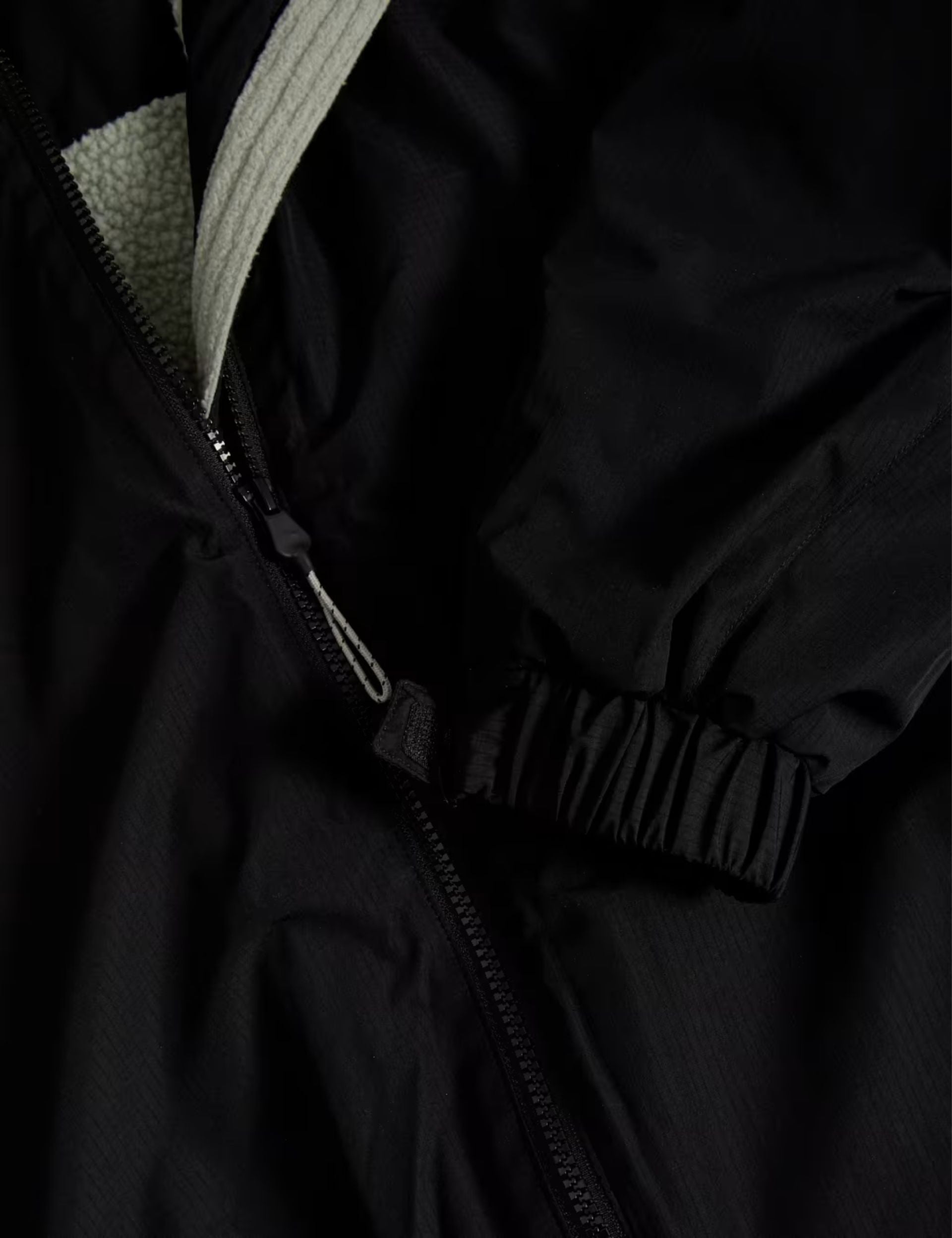 Stormwear Borg Lined Changing Robe for Adults - Waterproof & Warm Black Hooded Poncho - Perfect for Beach, Surfing, Camping & Outdoor Activities