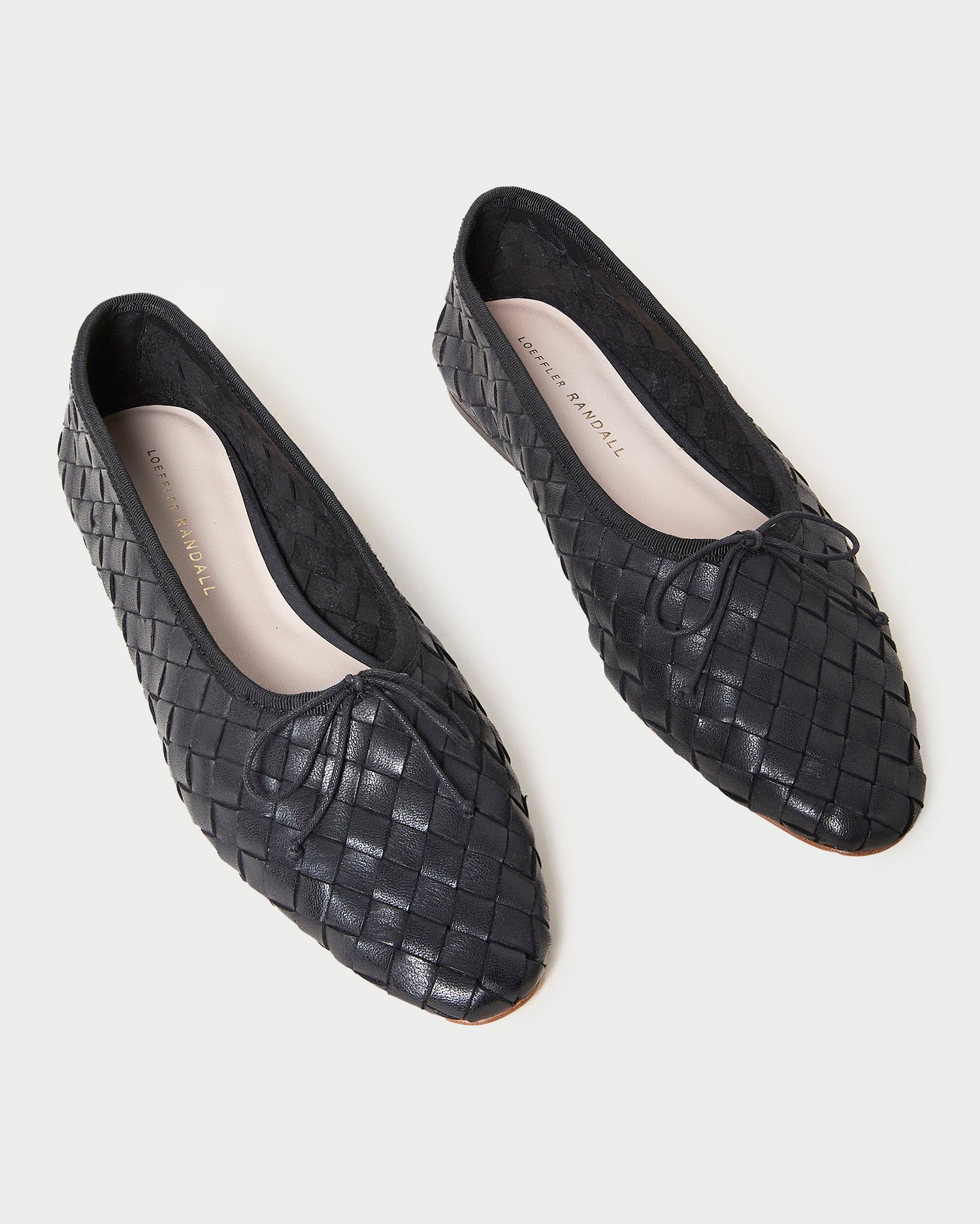 Landry Black Woven Ballet Flats for Women - Comfortable Casual Shoes for Work, Travel & Everyday Wear