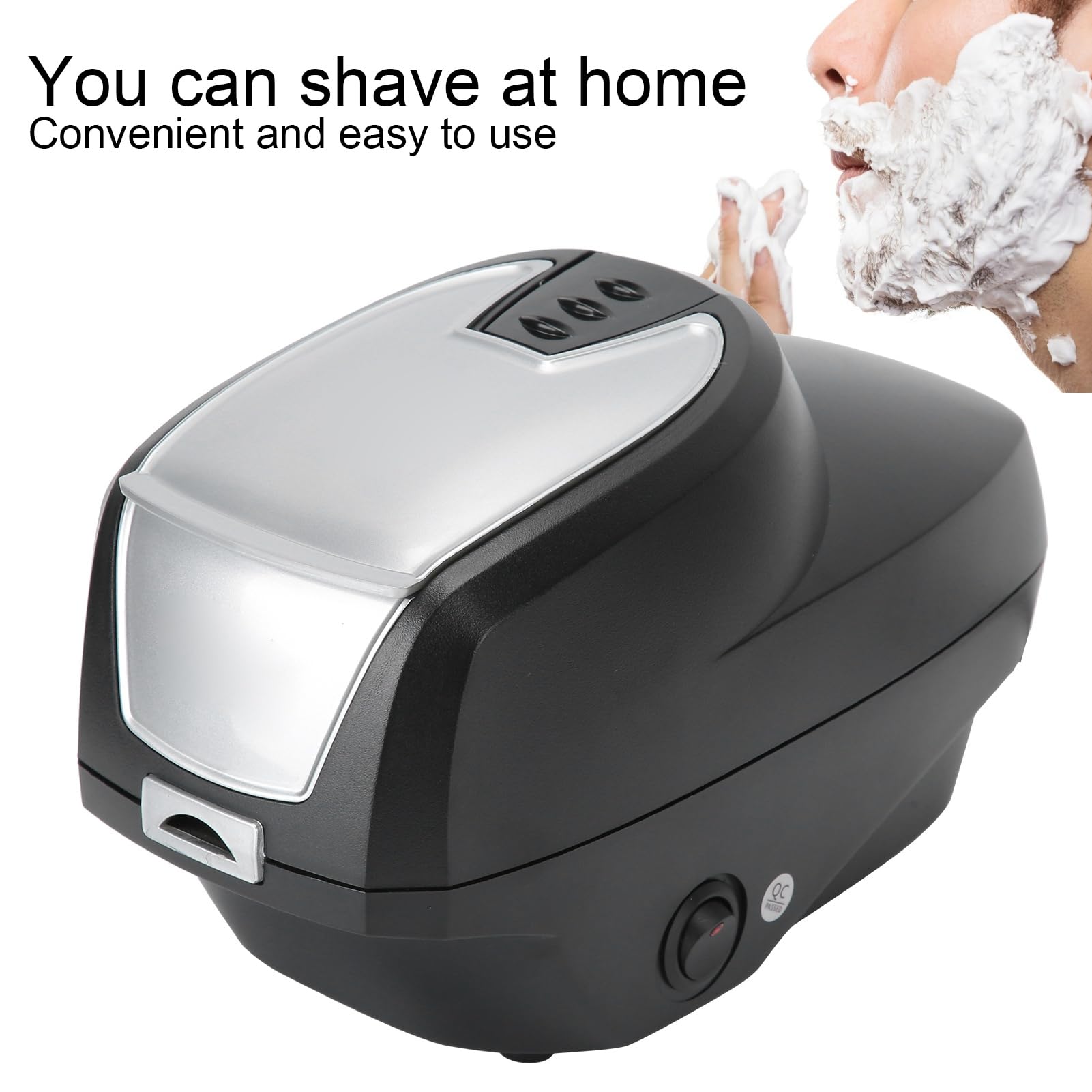 Professional Electric Hot Lather Foaming Machine for Shaving - Large Capacity with Cleaning Brush - Thick Moist Foam Generator for Barbershop & Home Use (US Plug) | Perfect for Barber Shops, Home Grooming & Professional Shaving Routines