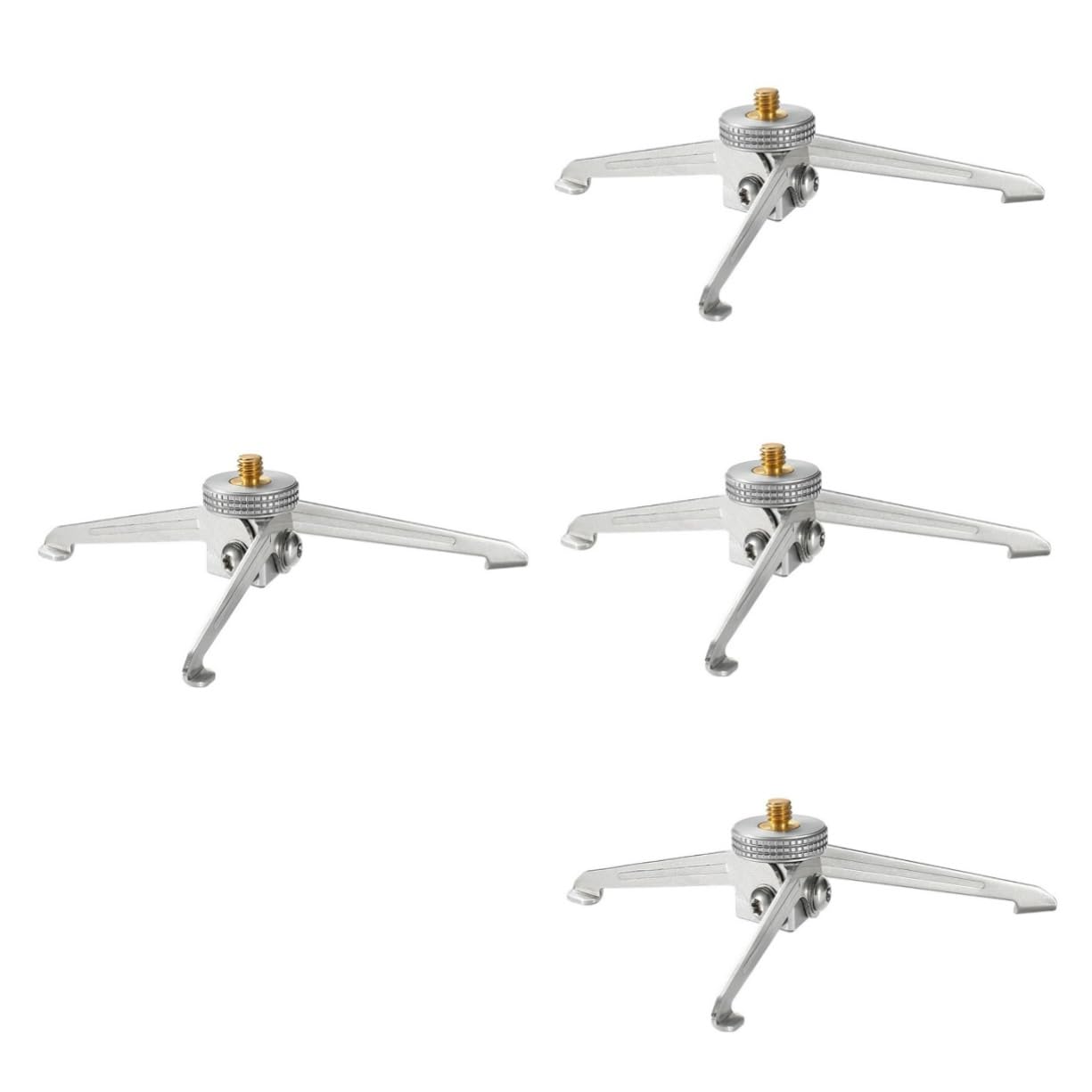 Jojofuny 4-Piece Portable Aluminum Alloy Gas Tank Tripod Set - Mini Camera Stand, Phone Holder & Camping Light Mount | Perfect for Travel Photography, Outdoor Adventures & Camping Accessories