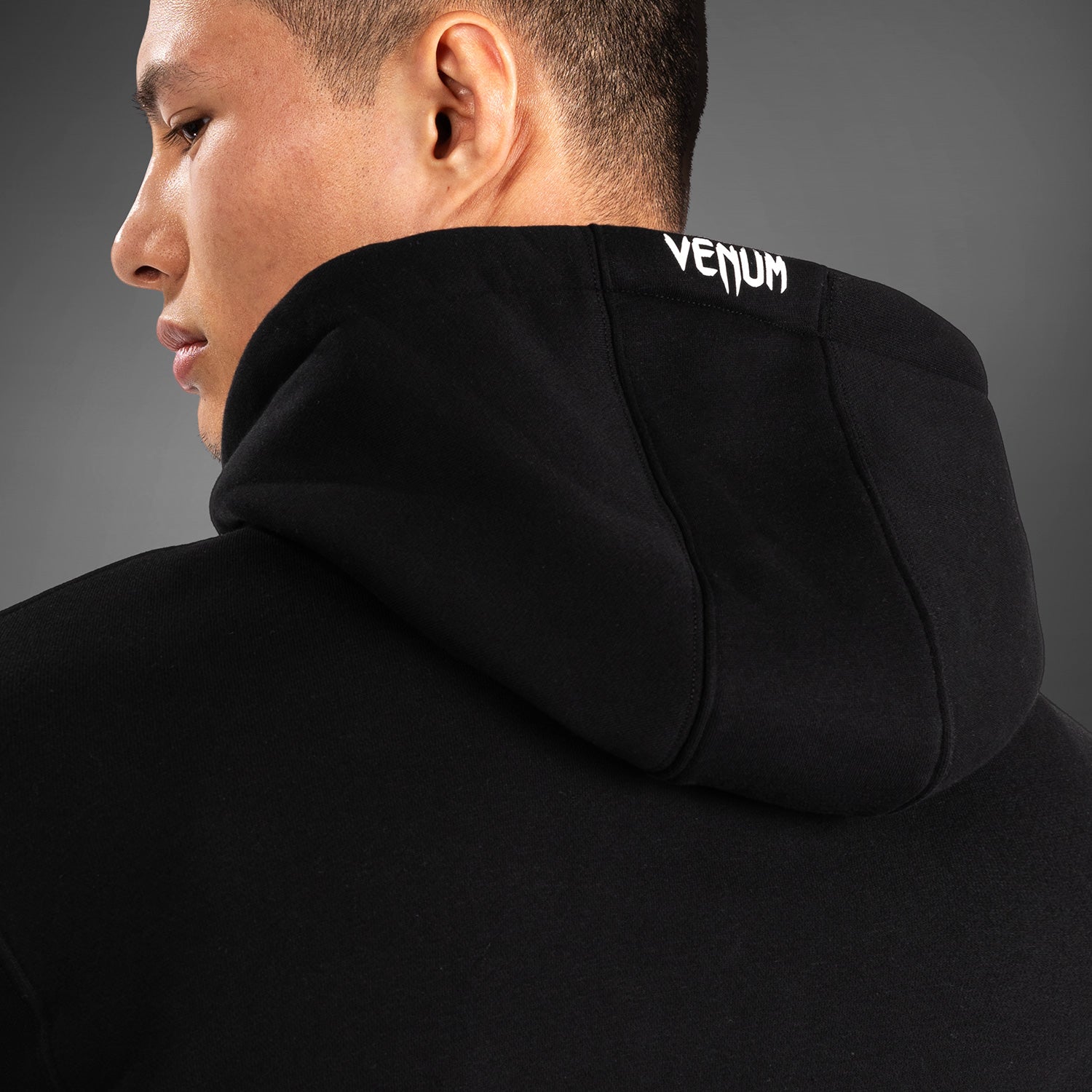 Venum UFC Fusion Men's Replica Pullover Hoodie - Black | MMA Training & Casual Streetwear Hooded Sweatshirt