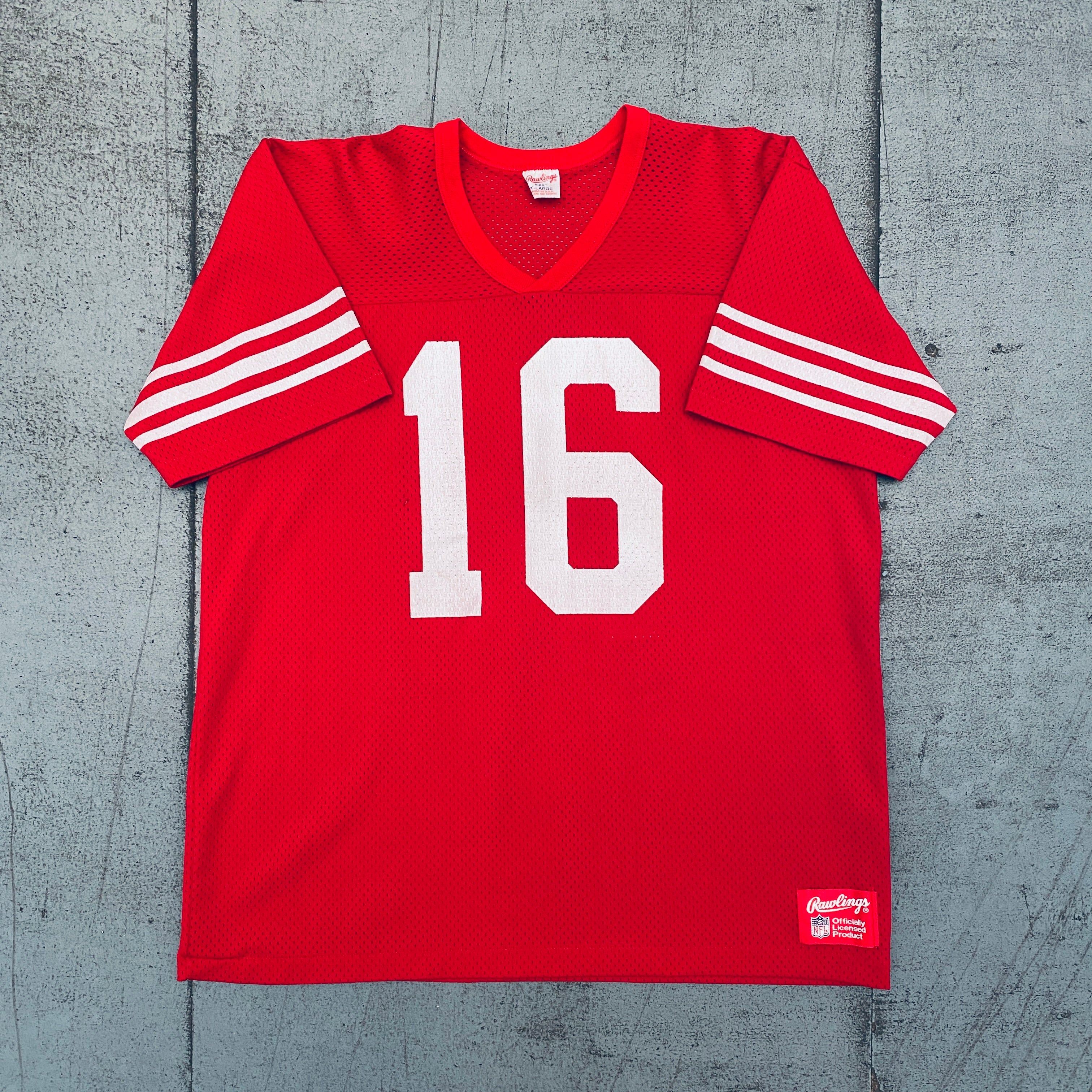 Joe Montana San Francisco 49ers 1984/85 NFL Jersey - Vintage Football Fan Gear for Game Day & Sports Memorabilia Collectors