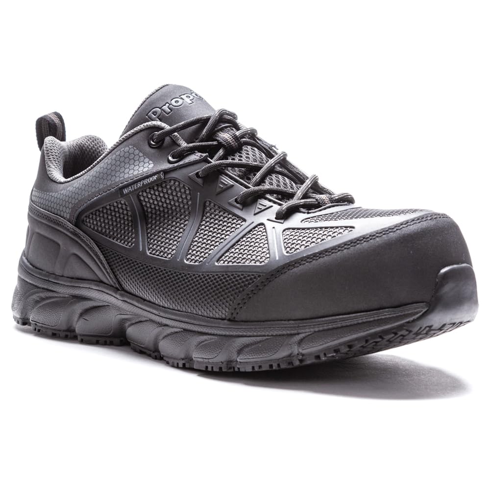 **Propet Men's Seeley II Composite Toe Work Shoes - Lightweight & Slip-Resistant for Construction, Warehouse & Outdoor Jobs**