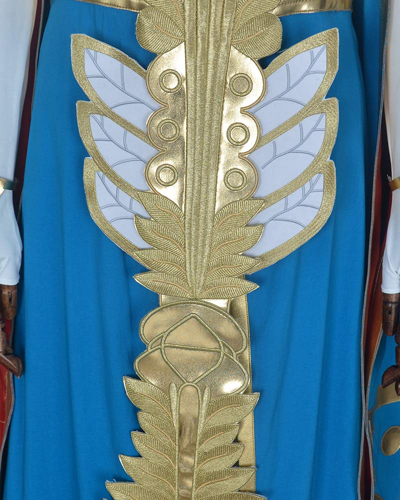 Miccostumes Women's Princess Cosplay Costume - Elegant Blue Medieval Gown with Matching Accessories for Halloween, Cosplay Events & Themed Weddings